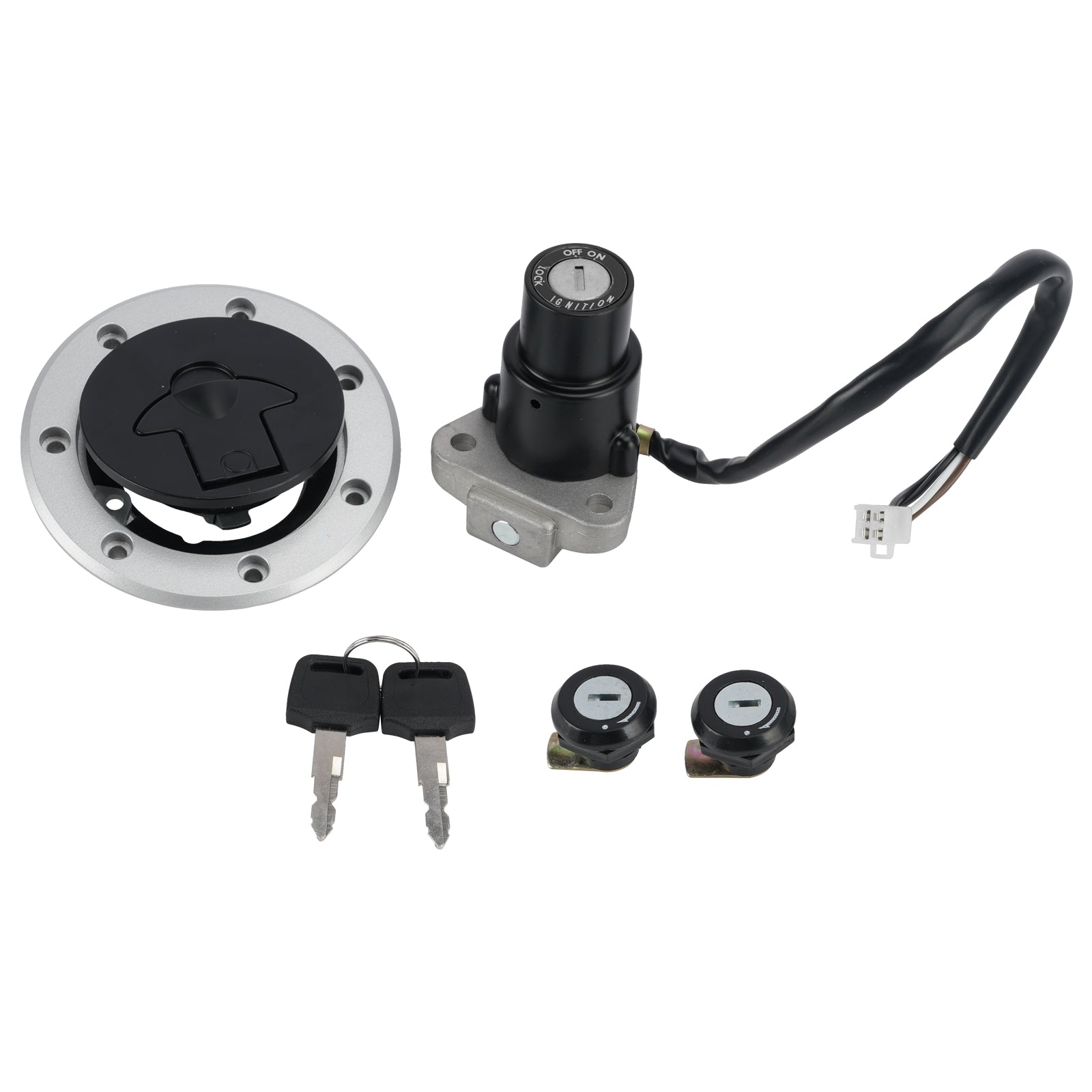 Kawasaki Ninja RR 150 KRR 150 ZX150 Ignition Key Switch Fuel Cap Lock Set