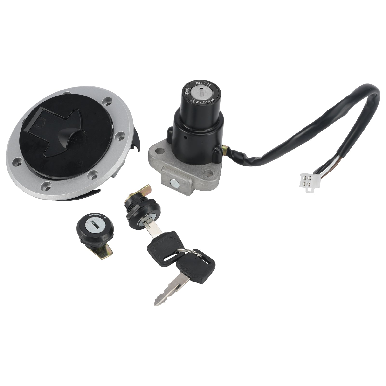 Kawasaki Ninja RR 150 KRR 150 ZX150 Ignition Key Switch Fuel Cap Lock Set