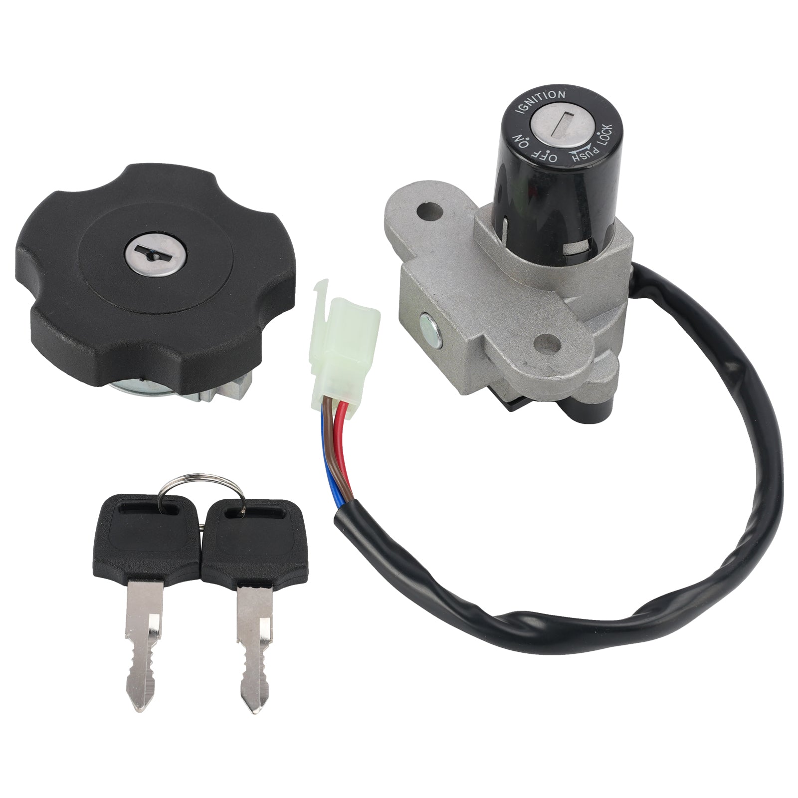 2004-2006 Yamaha DT125R DT125RE DT125X Ignition Key Switch Fuel Cap Lock Set
