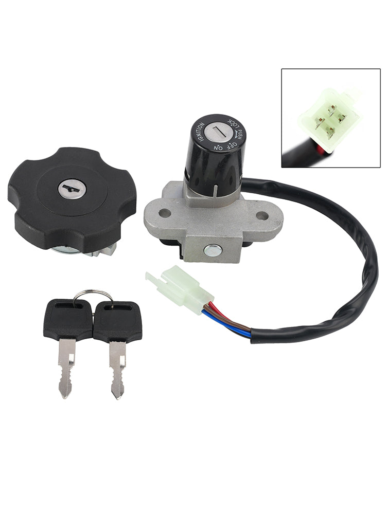 2004-2006 Yamaha DT125R DT125RE DT125X Ignition Key Switch Fuel Cap Lock Set