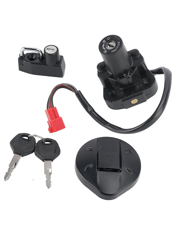 05-17 Yamaha XT 250 X Serow 4-Wire Ignition Switch Fuel Cap Helmet Lock Set