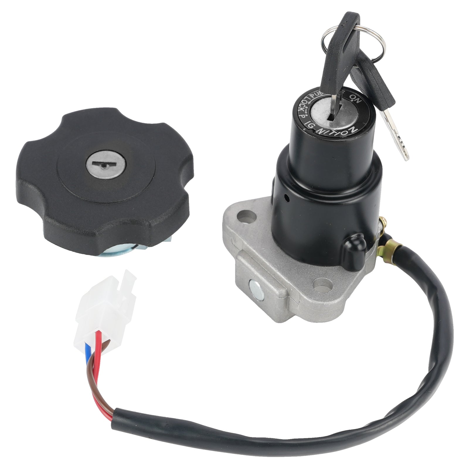 1984-1985/1989-1990 Yamaha FJ600 3-Wire Ignition Switch Fuel Cap Lock Set