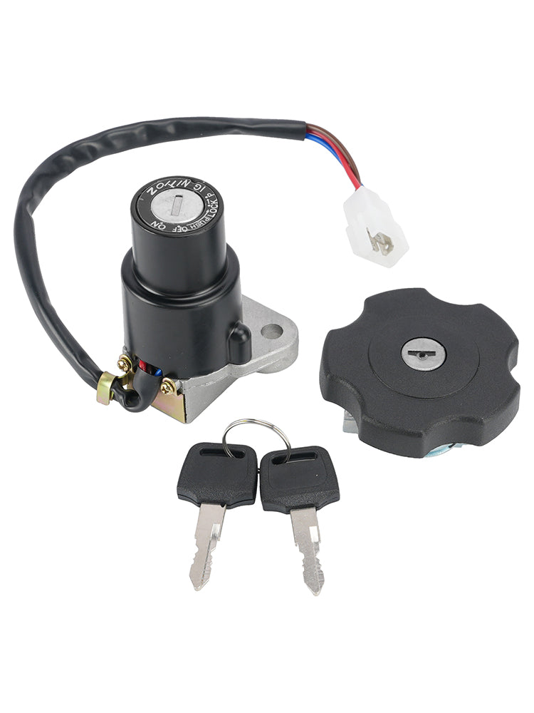 1984-1985/1989-1990 Yamaha FJ600 3-Wire Ignition Switch Fuel Cap Lock Set
