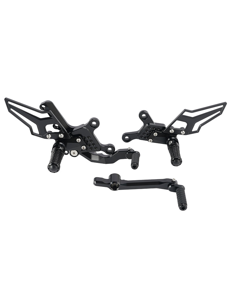2024-2026 Yamaha MT09 MT-09 Racing Pedaleiras traseiras ajustáveis ​​pretas