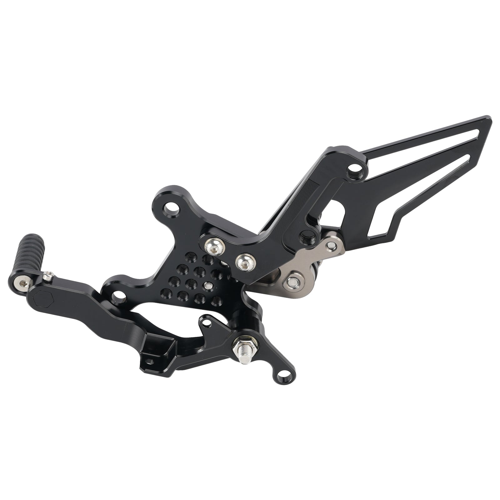 2024-2026 Yamaha MT09 MT-09 Racing Pedaleiras traseiras ajustáveis ​​cinza