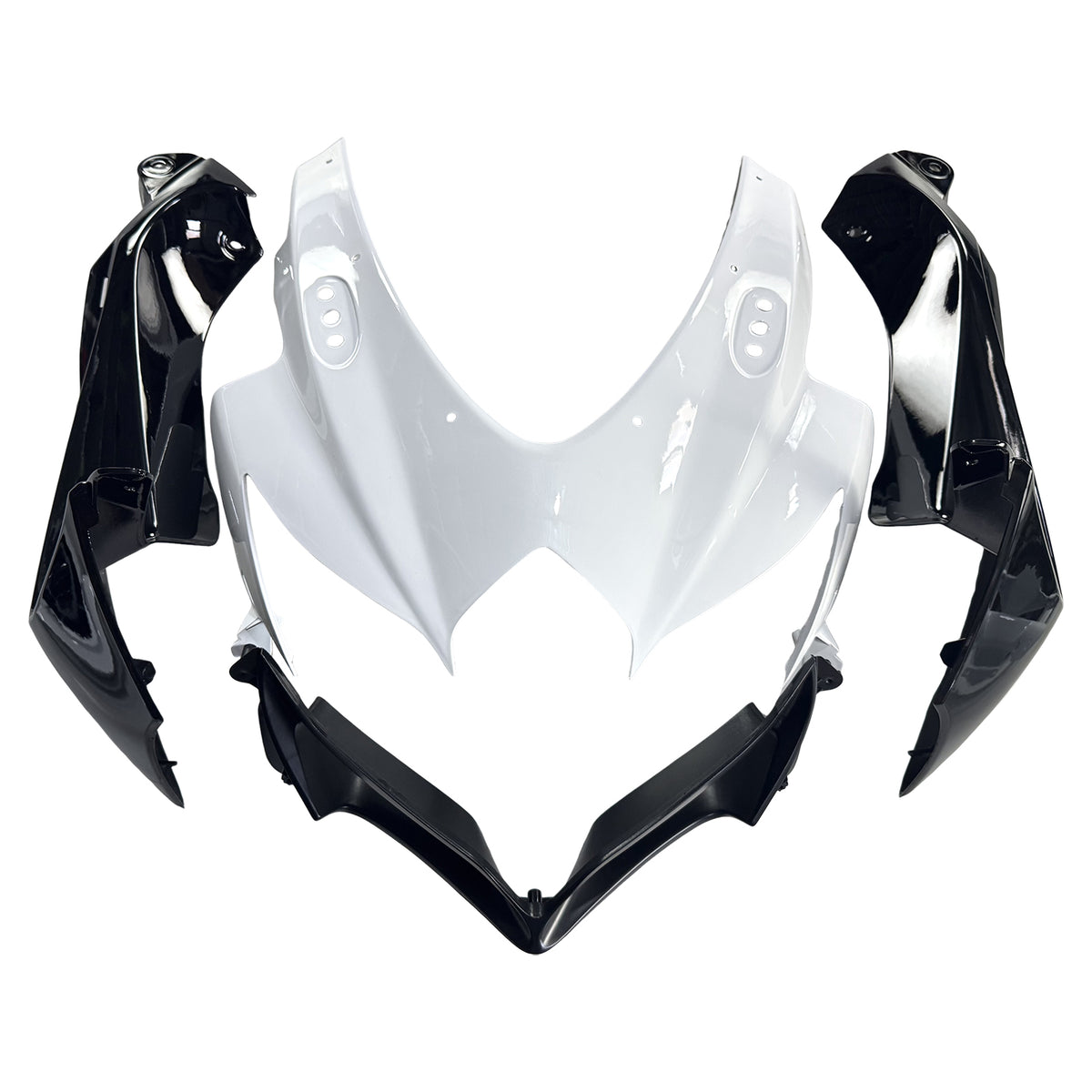 Amotopart 2008–2010 Suzuki GSXR 600/750 K8 Weiß Schwarz Verkleidungsset