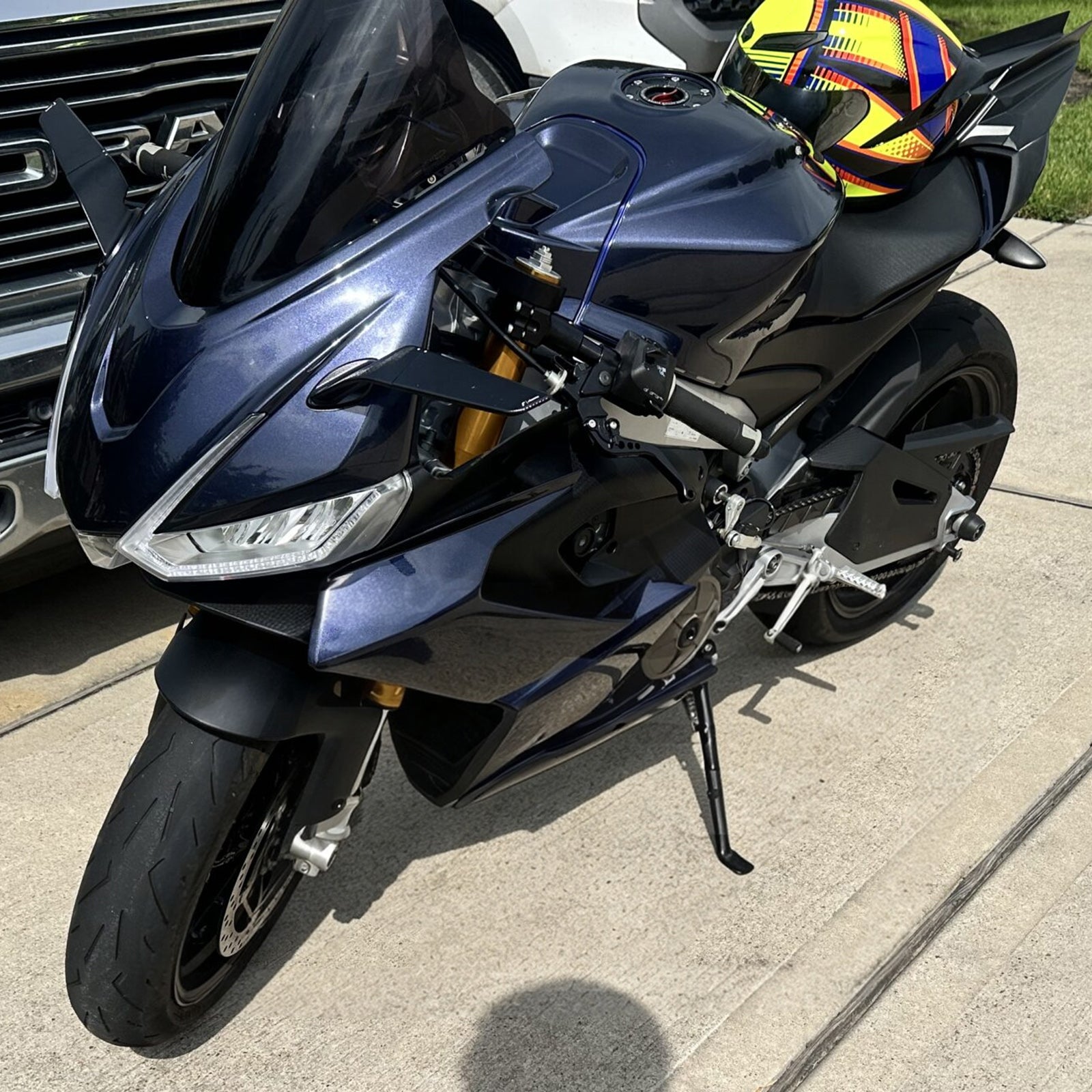 Amotopart 2020-2024 Aprilia RS 660 Blue Black White Fairing Kit