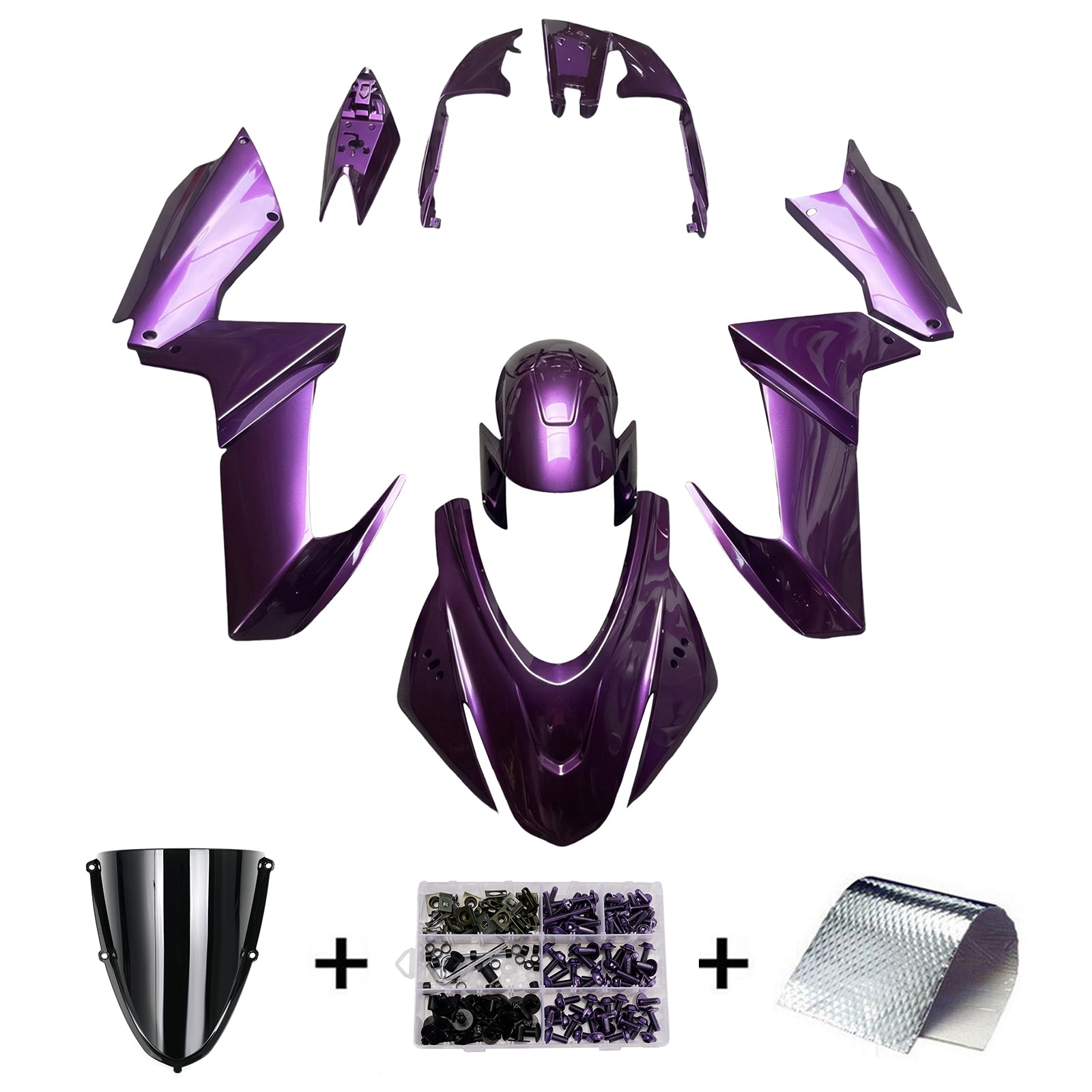 Amotopart 2020-2024 Aprilia RS 660 Purple Fairing Kit
