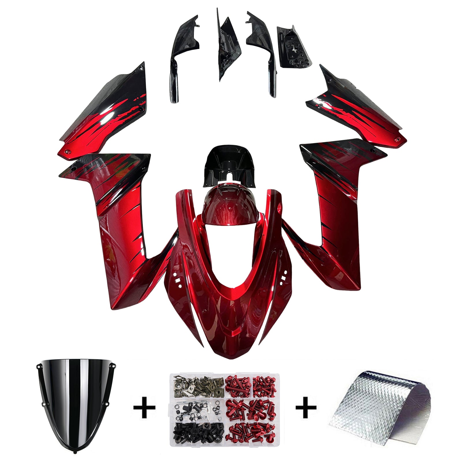 Amotopart 2020-2024 Aprilia RS 660 Red Black White Fairing Kit