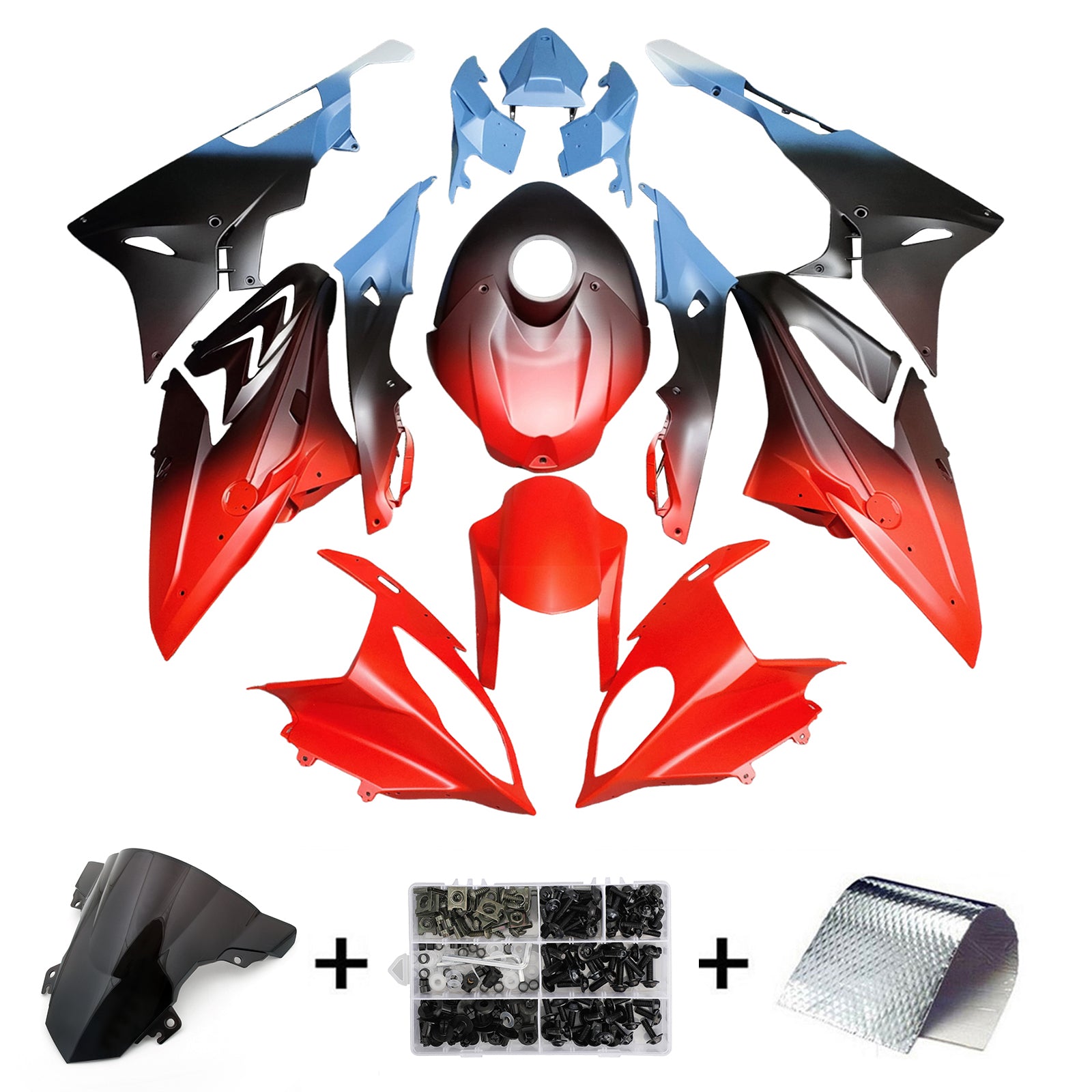 Amotopart 2015-2016 BMW S1000RR White Blue Black Red Fairing Kit