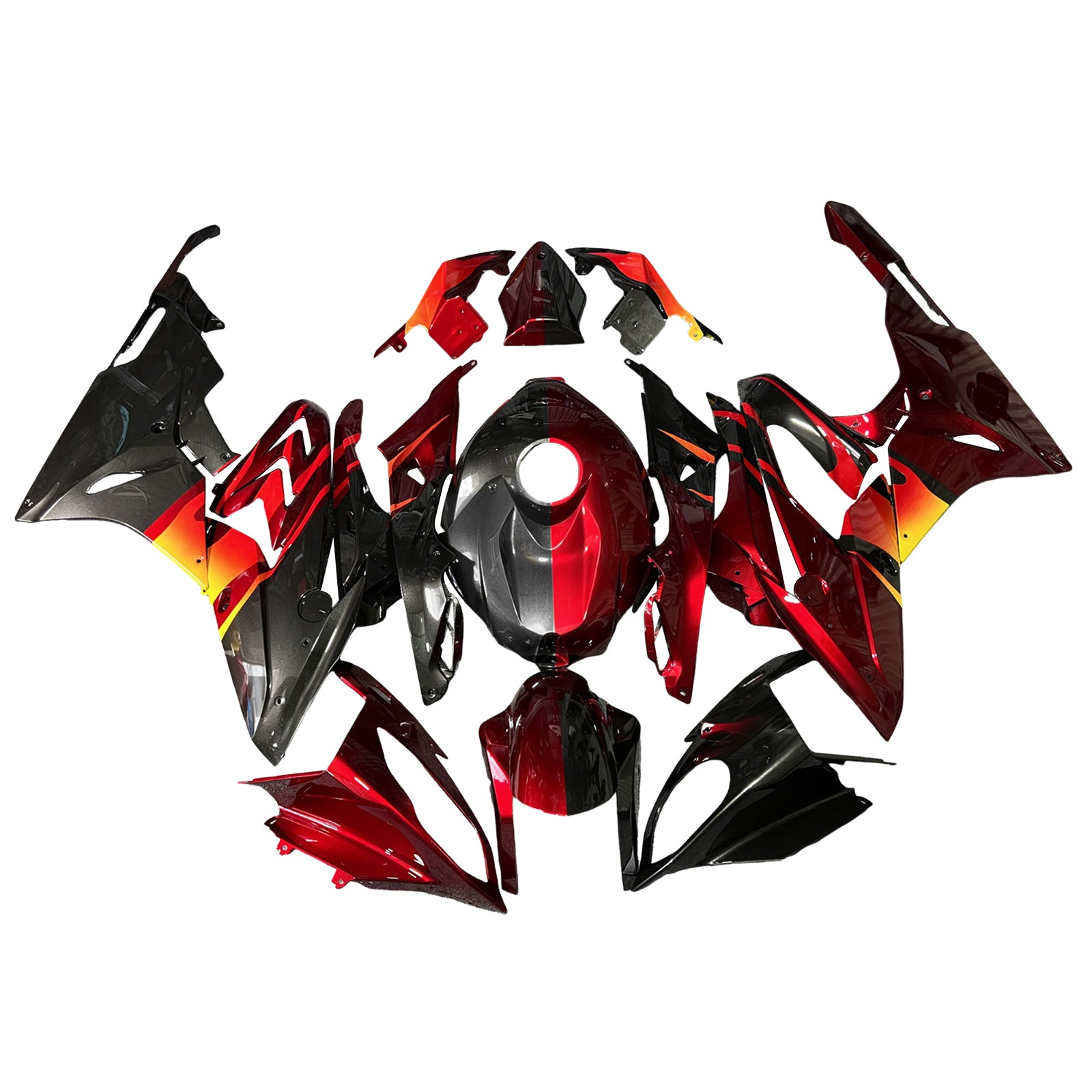 Amotopart 2015-2016 BMW S1000RR Black White Red Fairing Kit