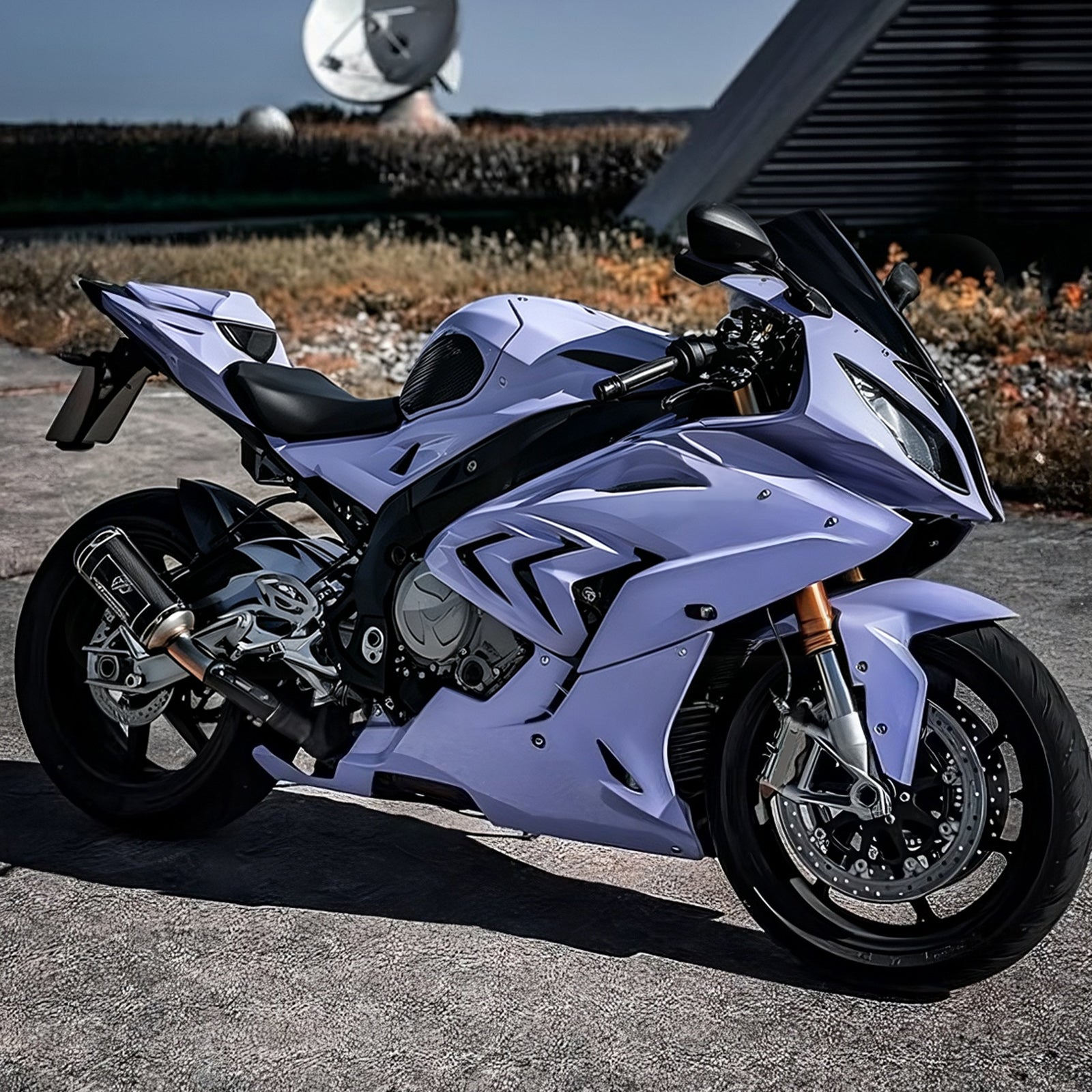 Amotopart 2015-2016 BMW S1000RR Levandulová modrá sada kapotáže