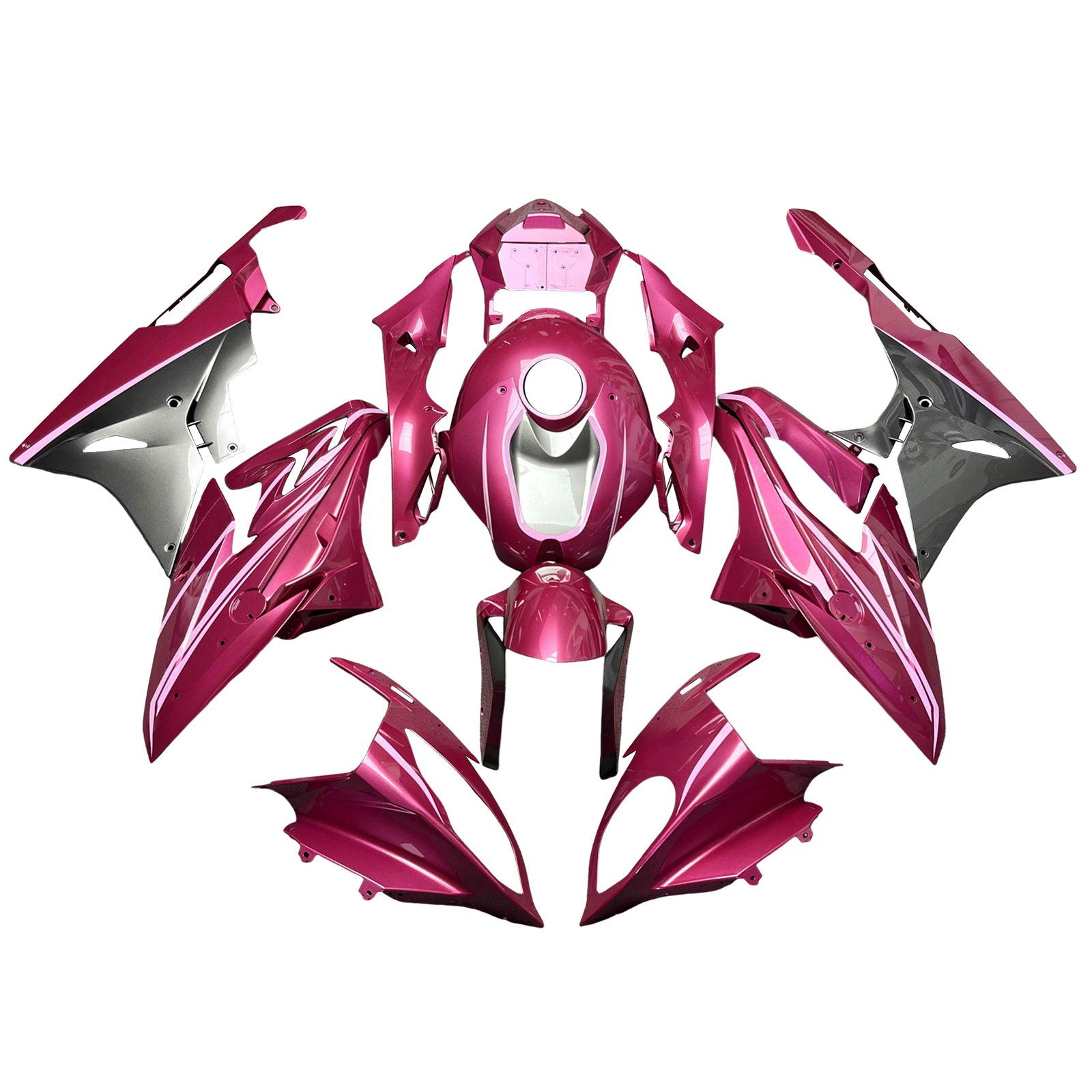 Amotopart 2015-2016 BMW S1000RR White Pink Fairing Kit