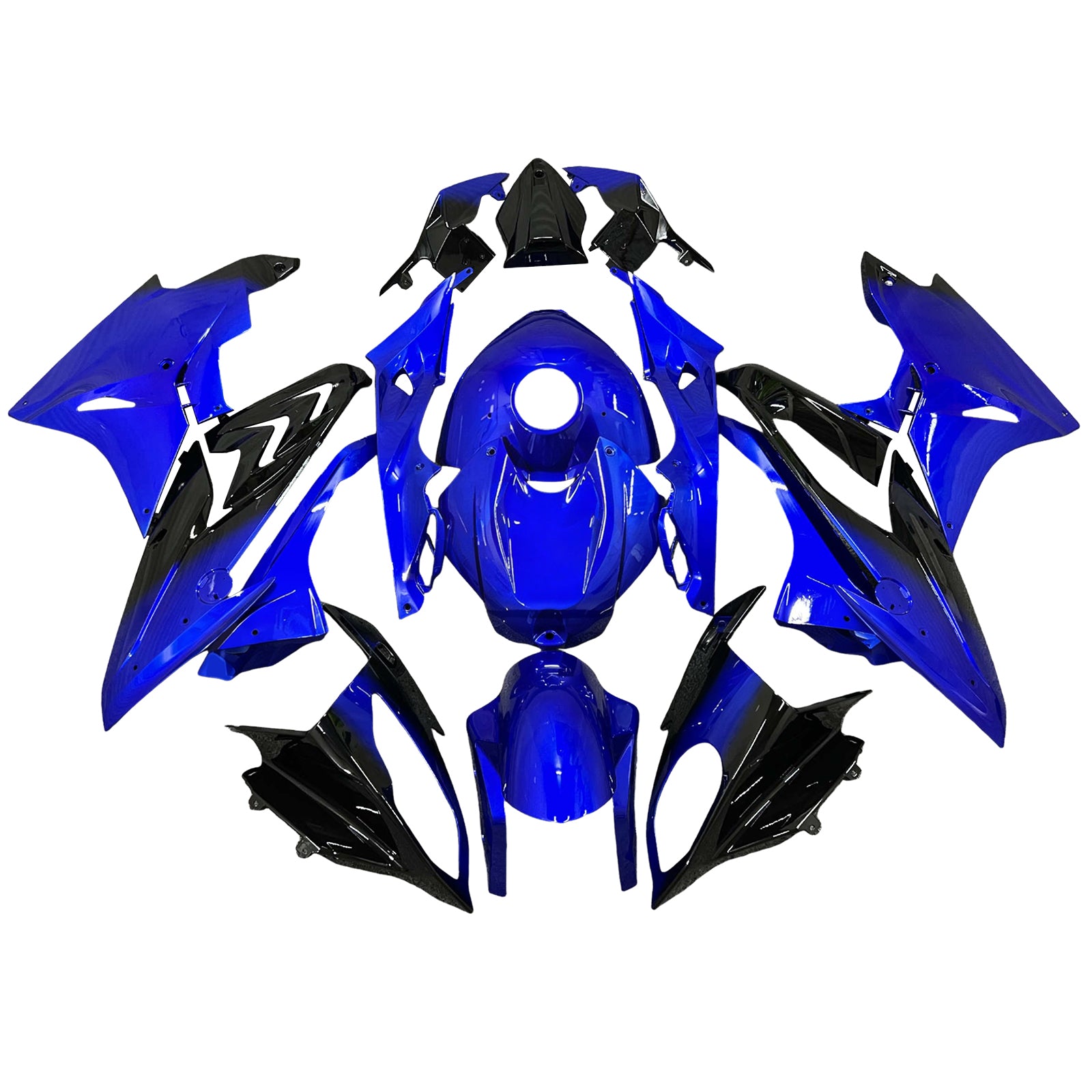 Amotopart 2017-2018 BMW S1000RR Blue Black White Fairing Kit