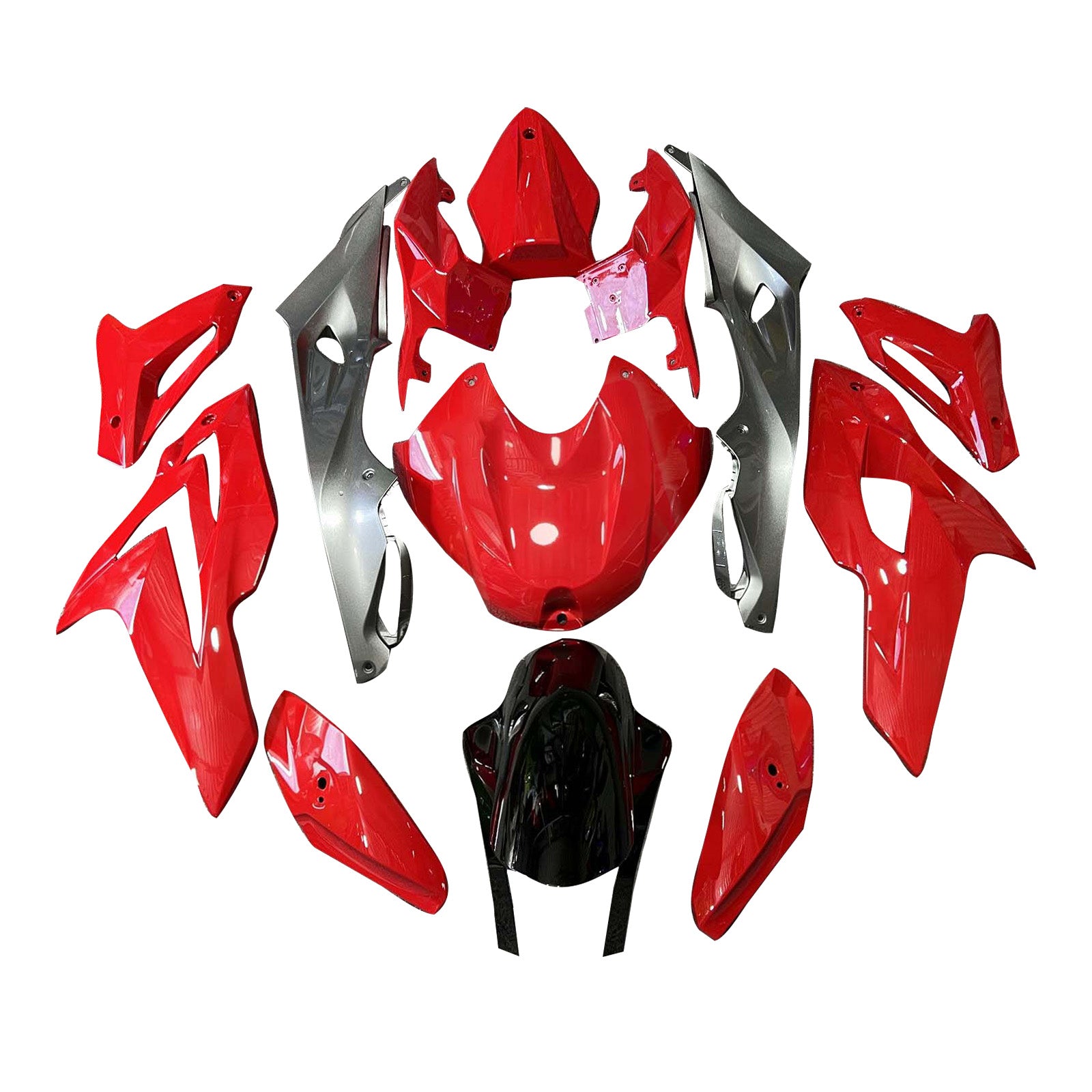 Amotopart 2014-2016 BMW S1000R Red Black Fairing Kit