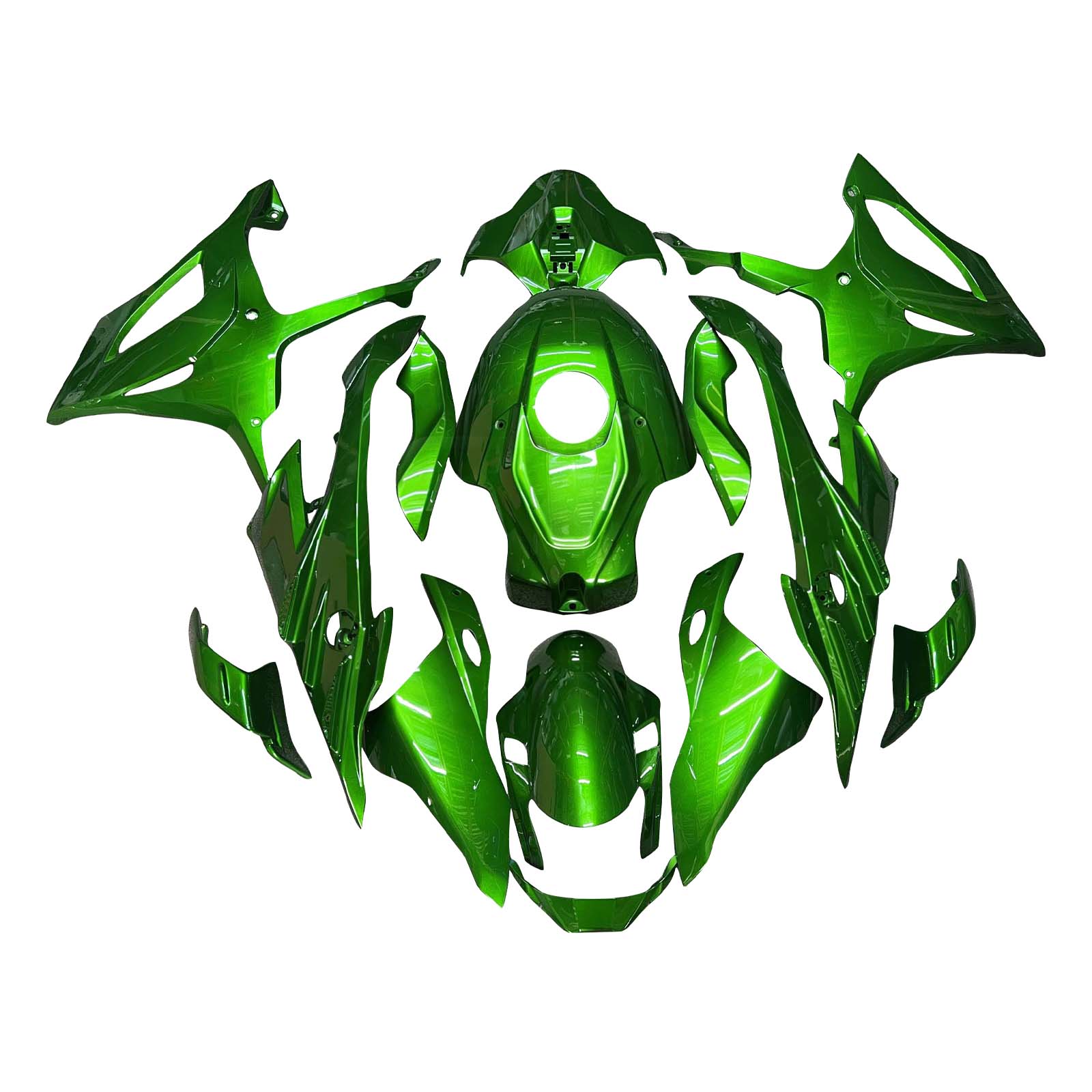Amotopart 2023-2024 BMW S1000RR Green Black White Fairing Kit