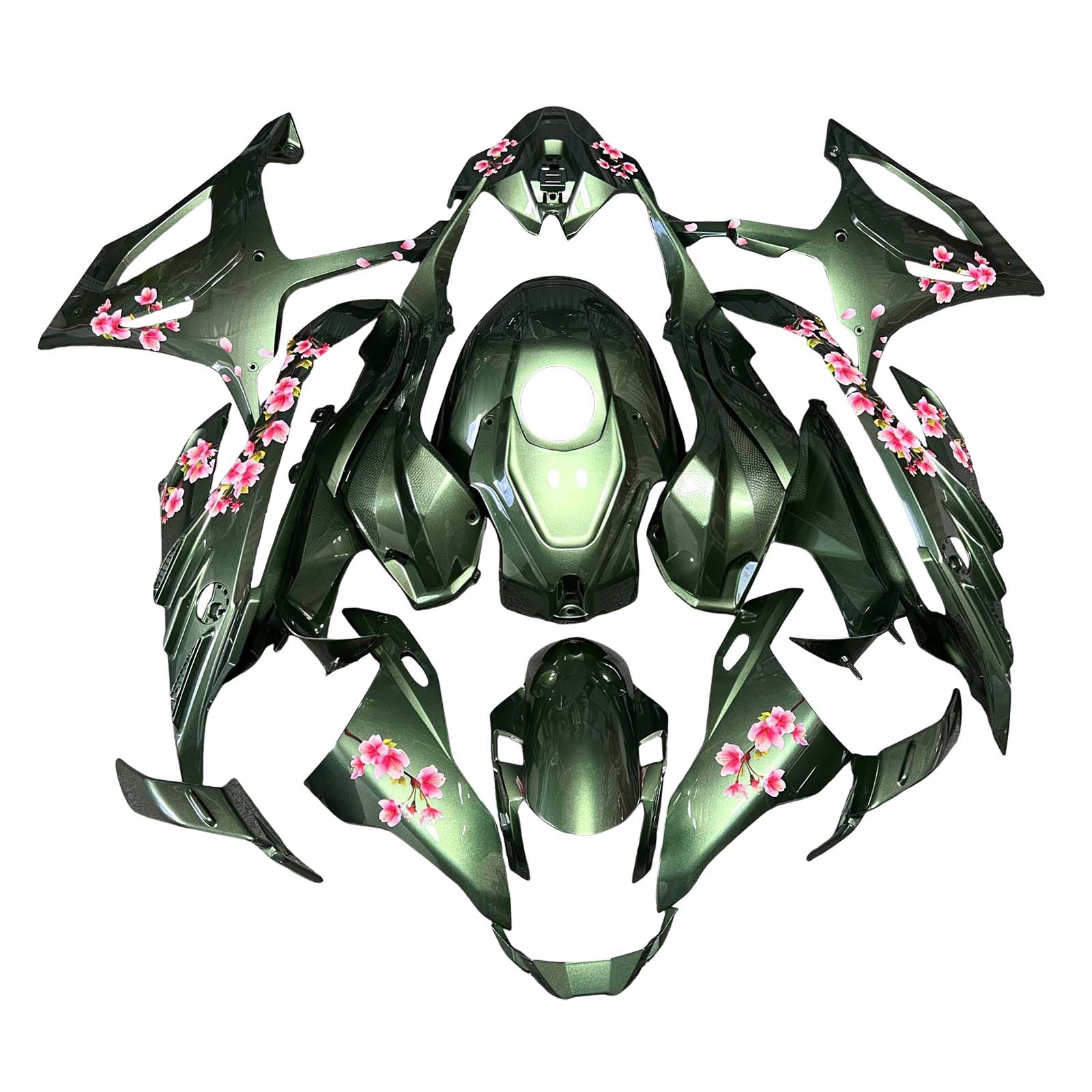 Amotopart 2023-2024 BMW S1000RR Pink Black Green White Fairing Kit
