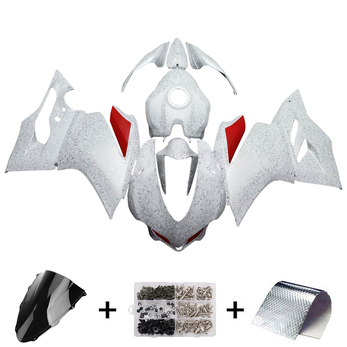 Amotopart 2015-2020 Ducati 959 Red White Fairing Kit