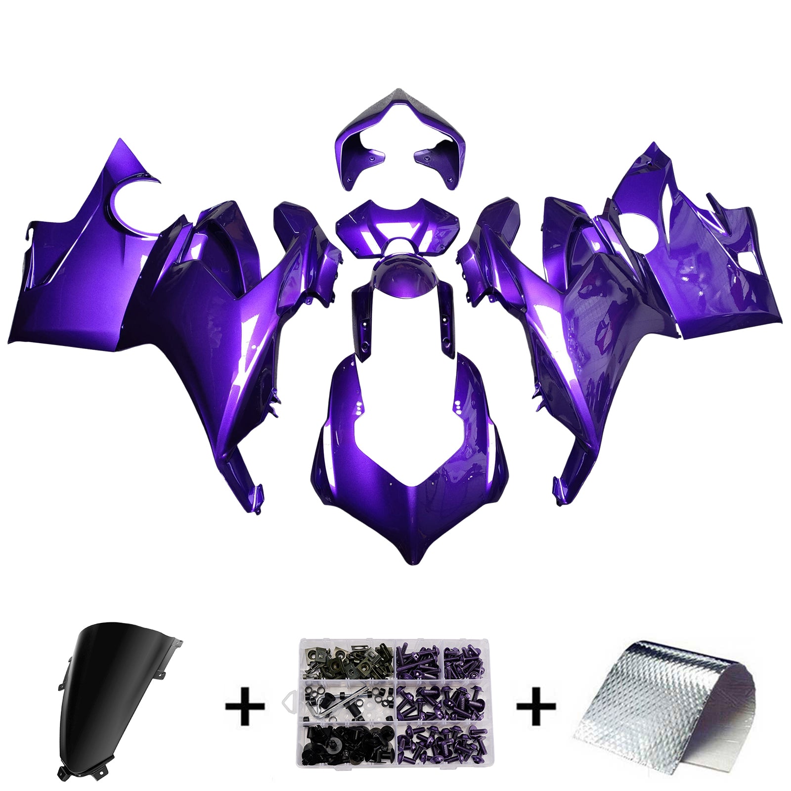 Amotopart 2018-2019 Kit carena Ducati Panigale V4 V4S Viola Camaleonte
