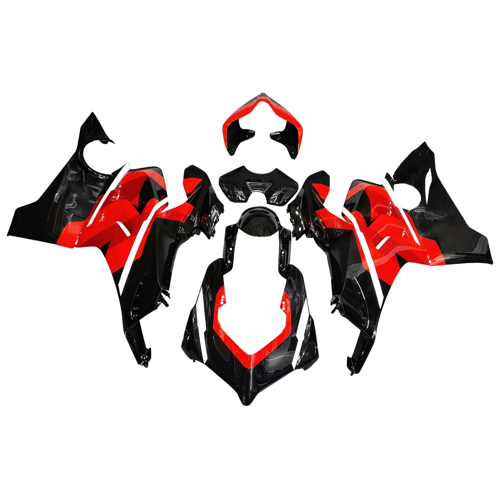 Amotopart 2020-2021 Ducati Panigale V4 V4S Black Red White Fairing Kit