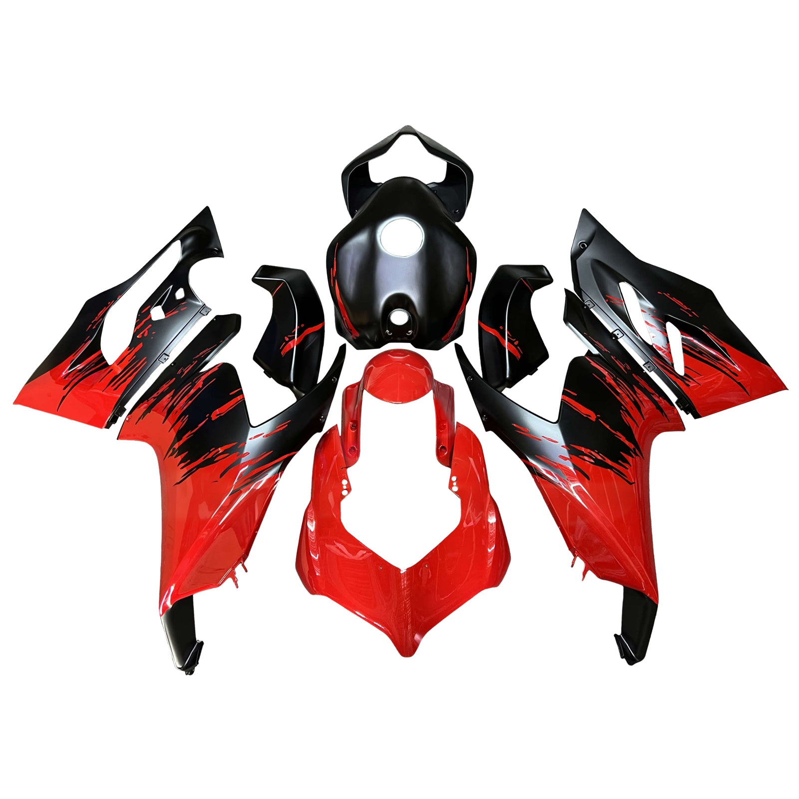 Amotopart 2020-2024 Ducati Panigale V2 White Red Black Fairing Kit