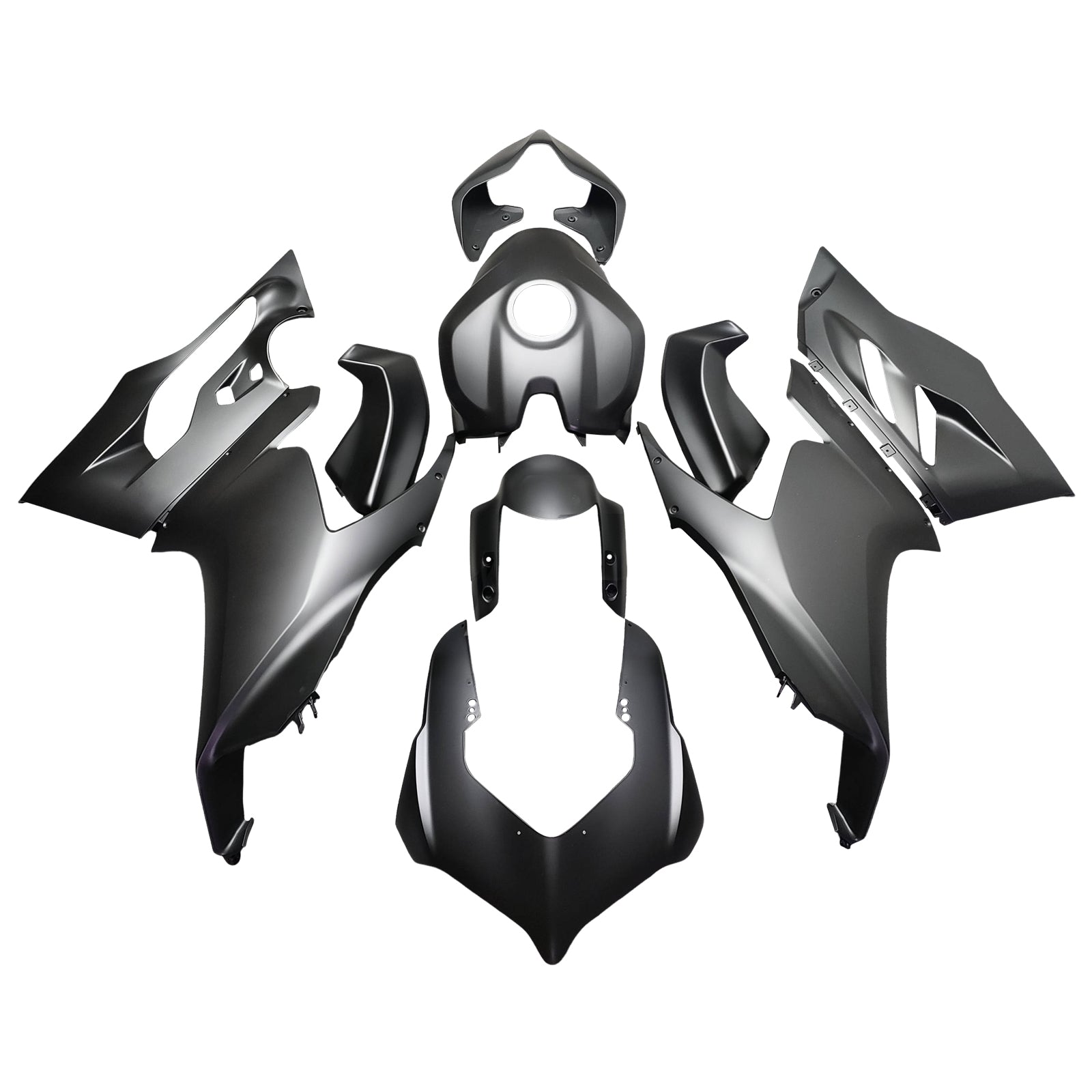 Amotopart 2020-2024 Ducati Panigale V2 Black Gray Fairing Kit