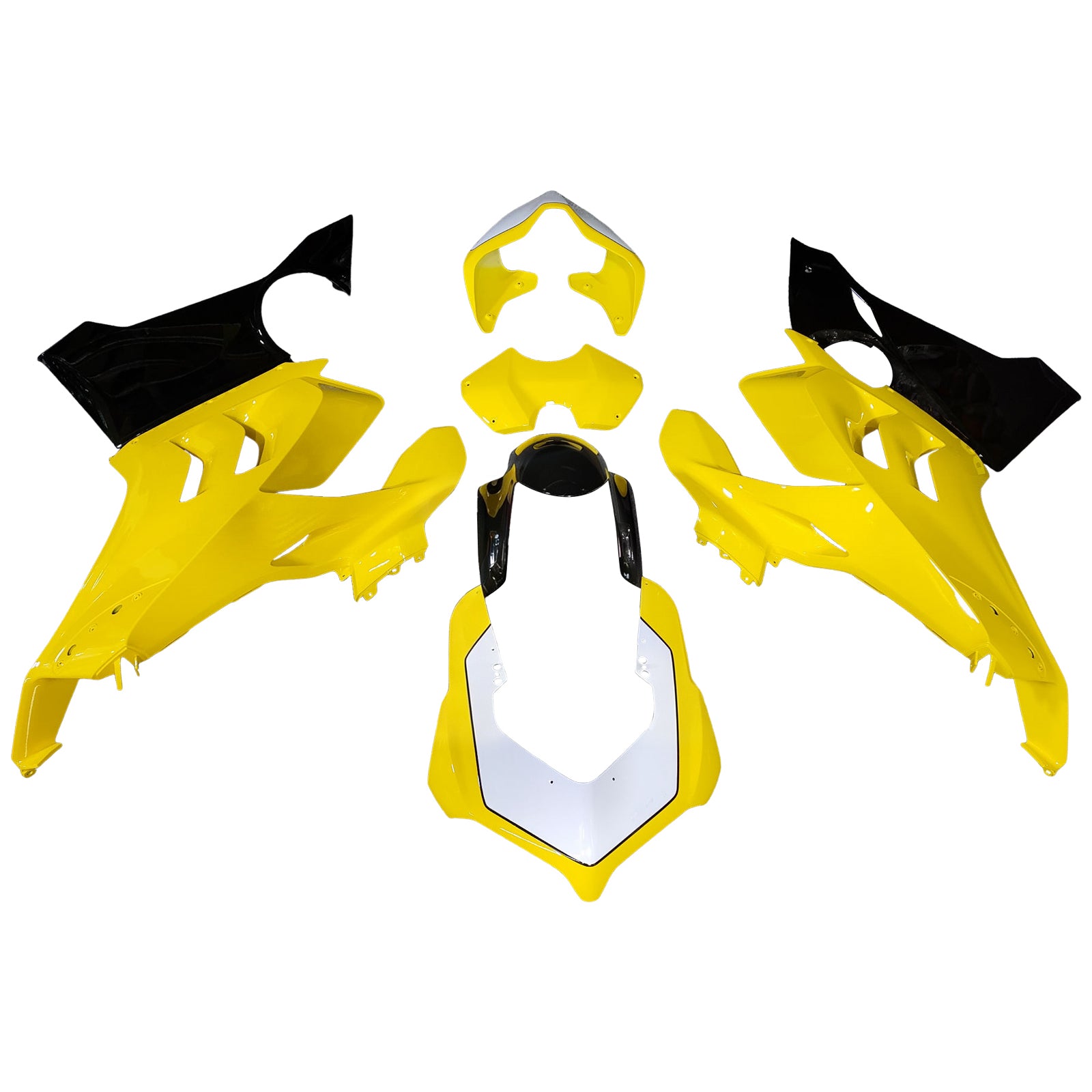 Amotopart 2022-2024 Ducati Panigale V4 V4S Gul Hvid Sort Fairing Kit