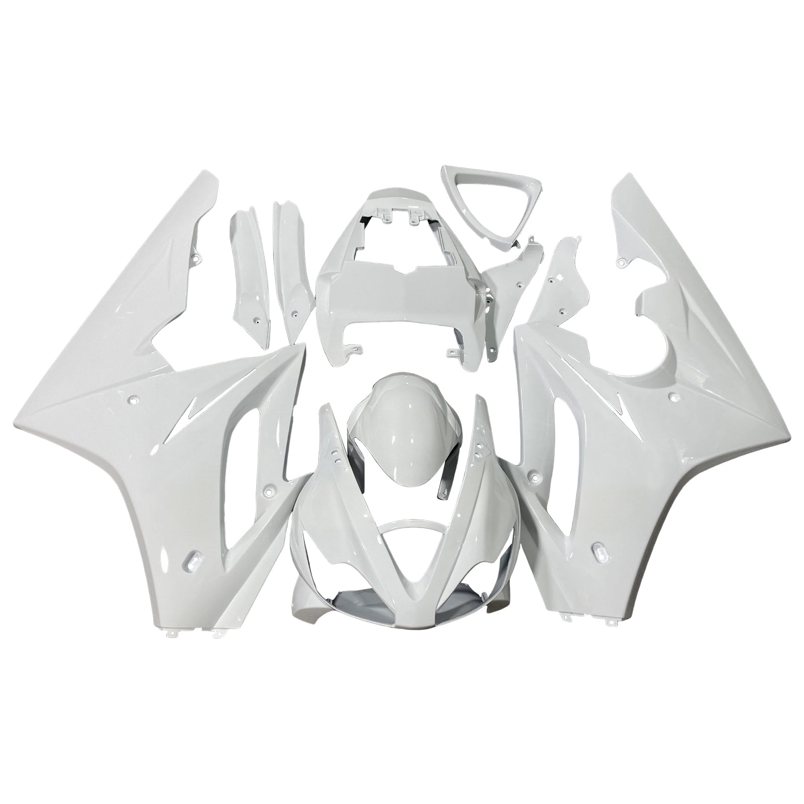 Amotopart 2006-2008 Triumph Daytona 675 White Fairing Kit