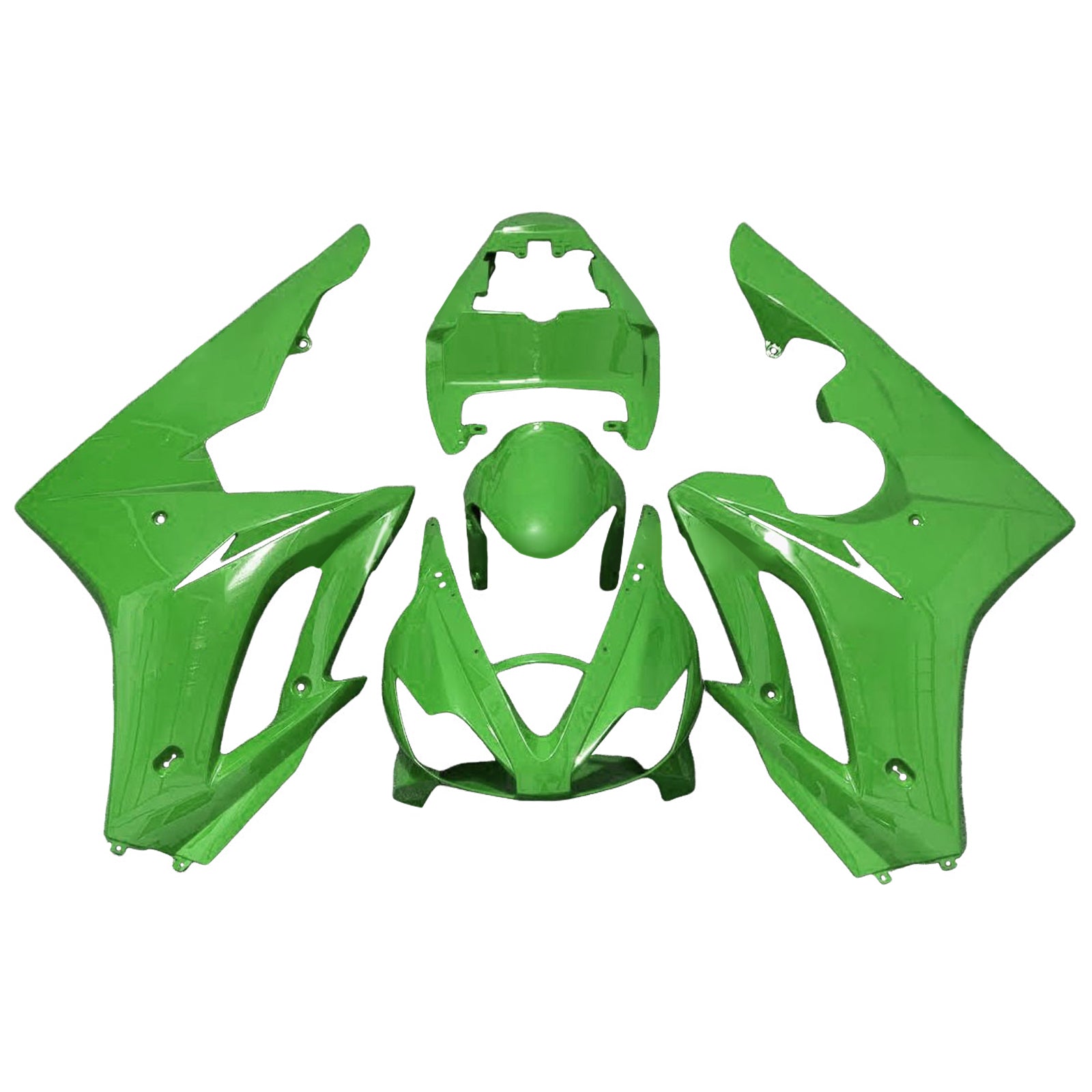 Amotopart 2006-2008 Triumph Daytona 675 Green Fairing Kit