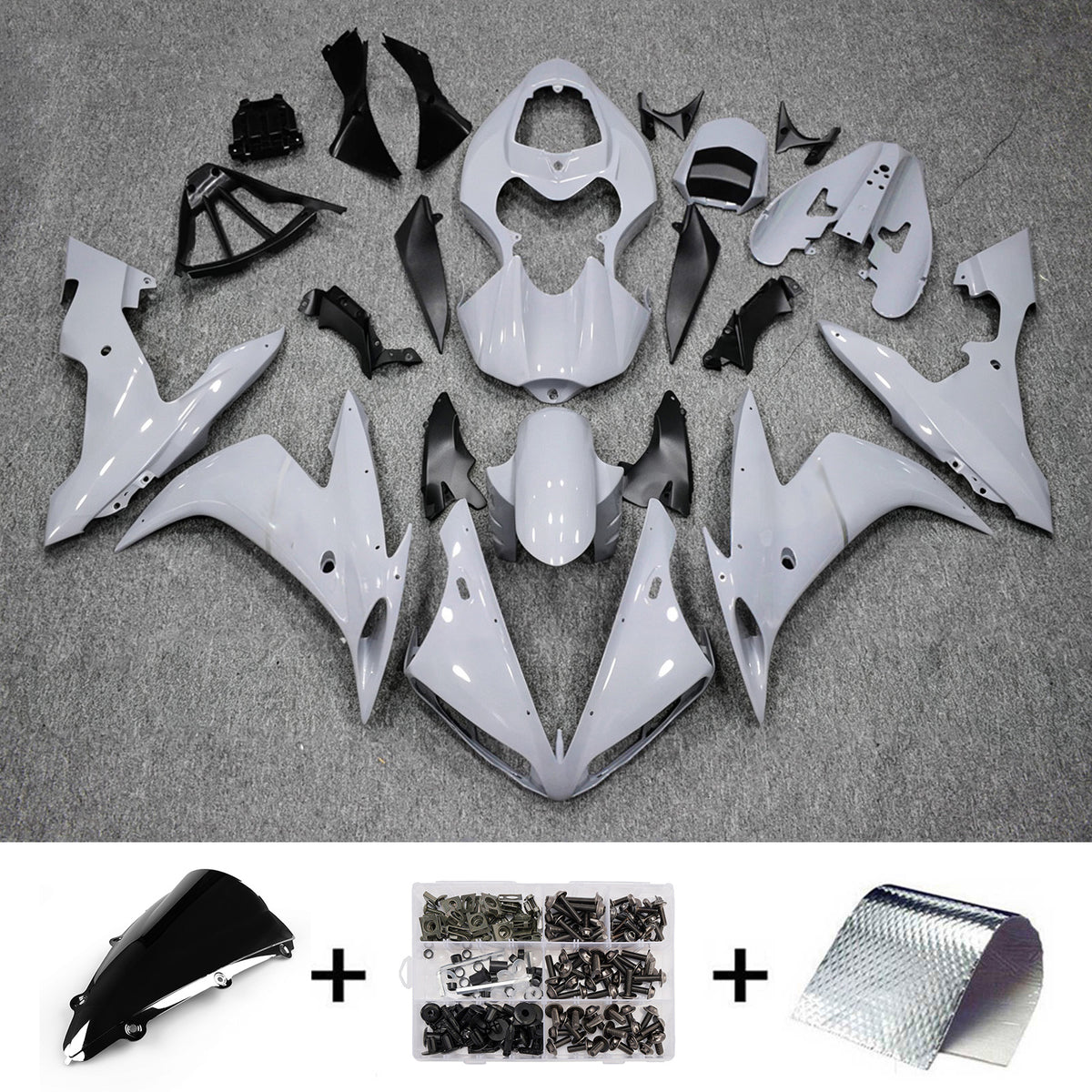 Amotopart 2004-2006 Yamaha YZF 1000 R1 witte kuipset