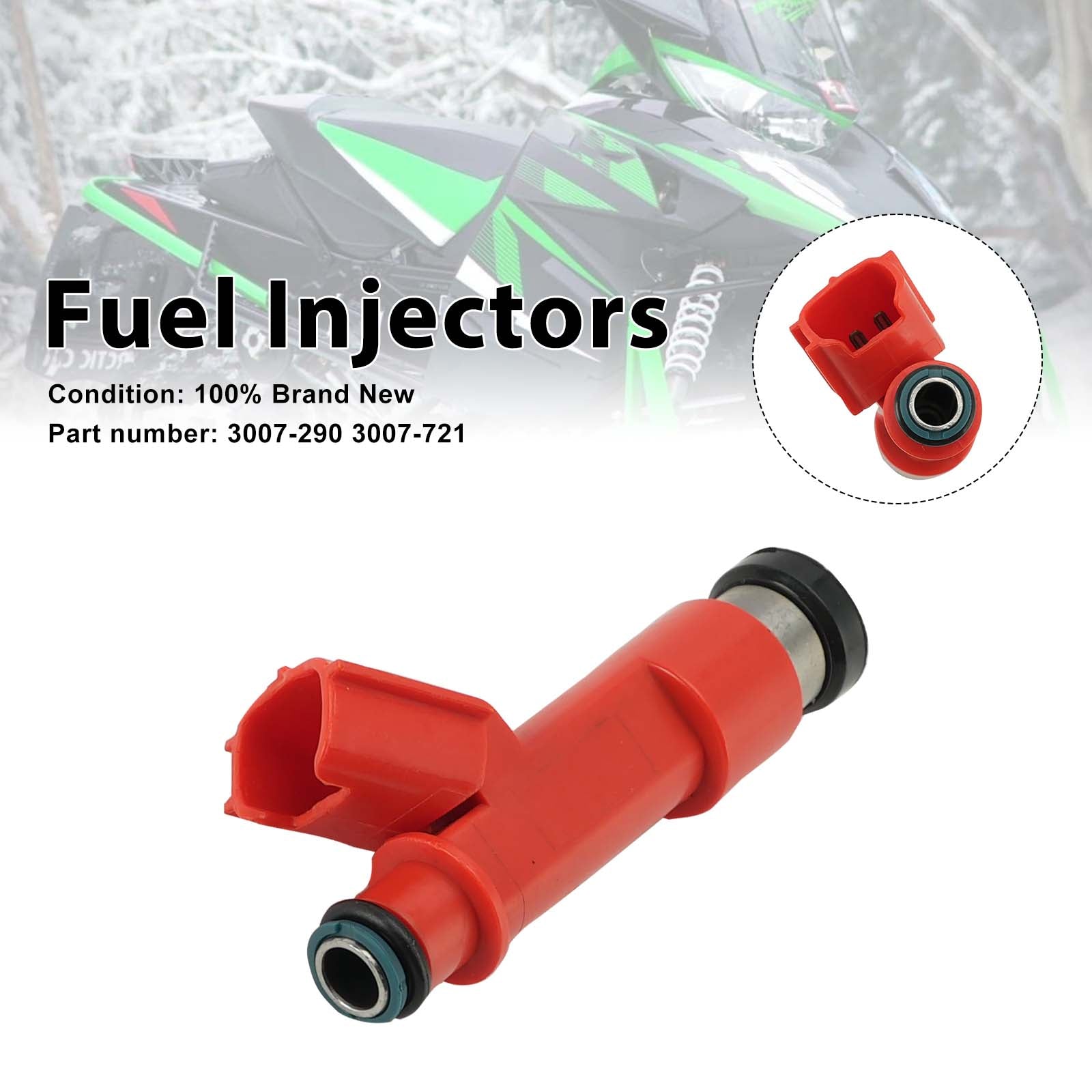 2007-2011 Arctic Cat F1000 M1000 3007-721 Injetores de combustível 3007-290