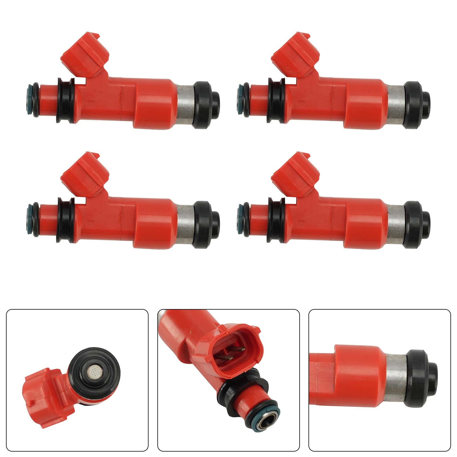 4PC 02-09 Honda VFR800 15710-65J00 Fuel Injectors 16450-MCW-004