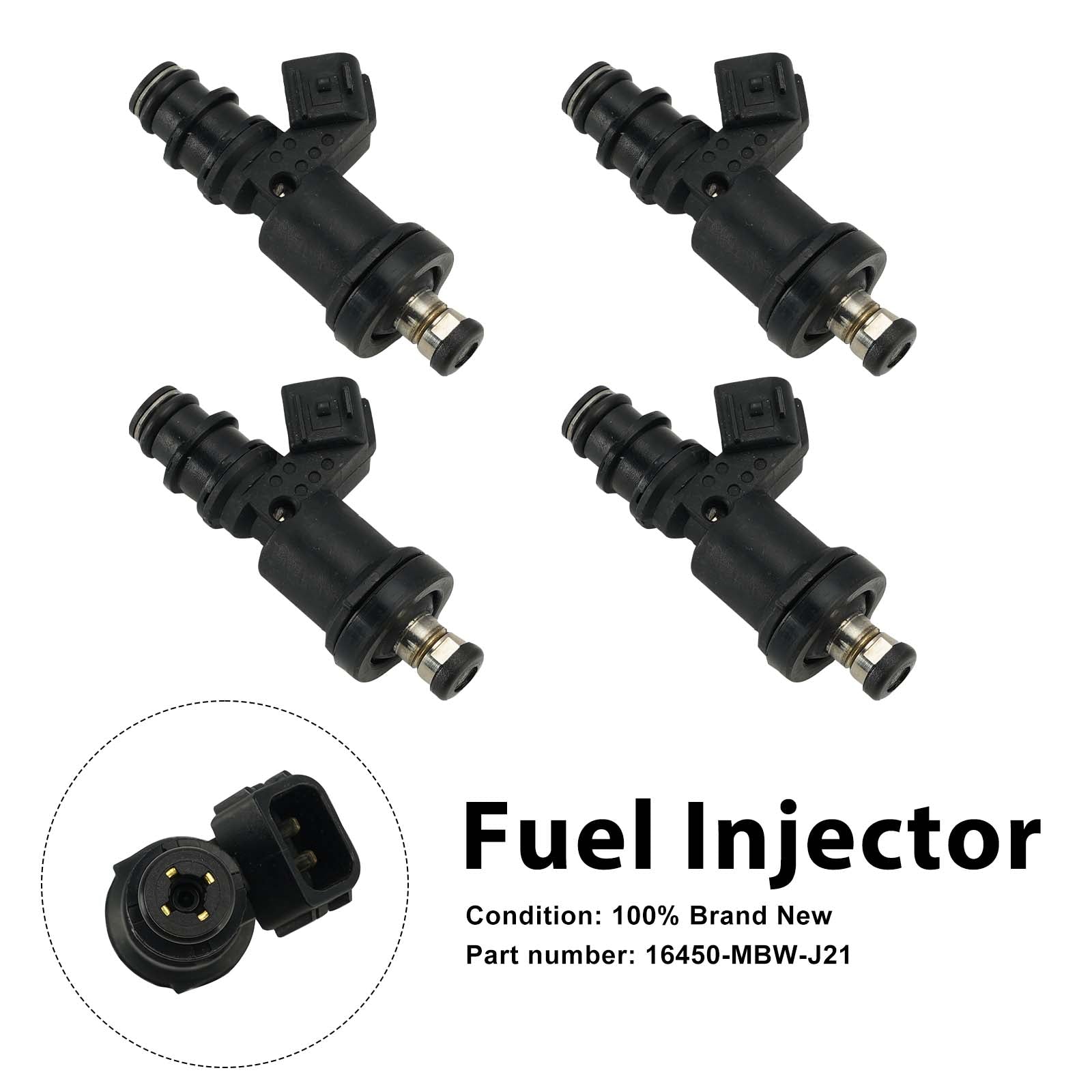 4PC 2001-2006 Honda CBR600F4 Fuel Injectors 16450-MBW-J21