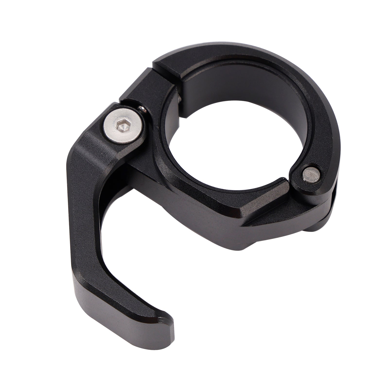 Suporte de montagem de gancho para capacete de motocicleta utv preto 22-25mm universal