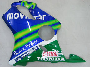 Amotopart 2001-2003 Honda CBR600 F4i Blue&Green Fairing Kit