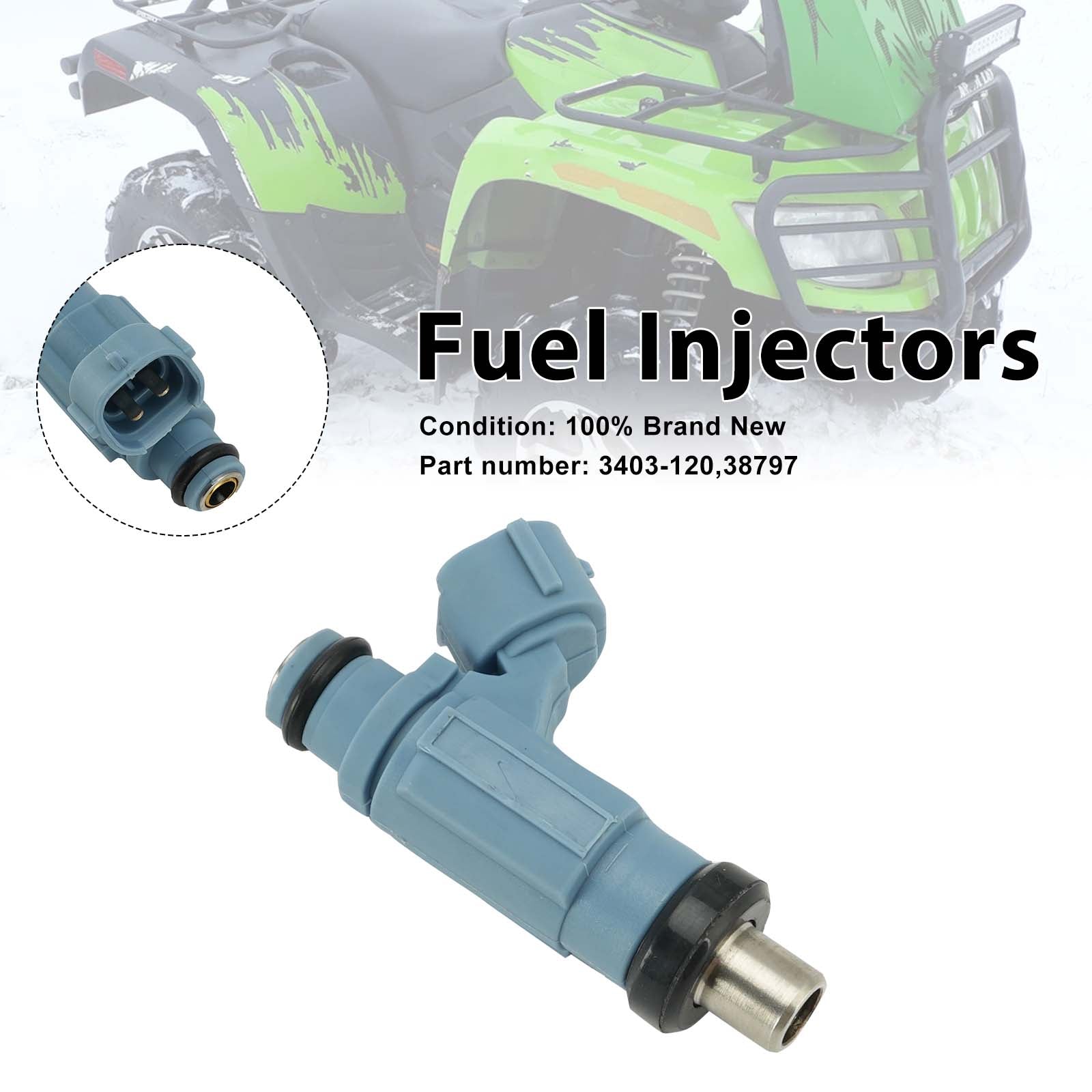06-08 Arctic Cat 700 EFI AUTO TRANS 38797 Injetores de combustível 3403-120