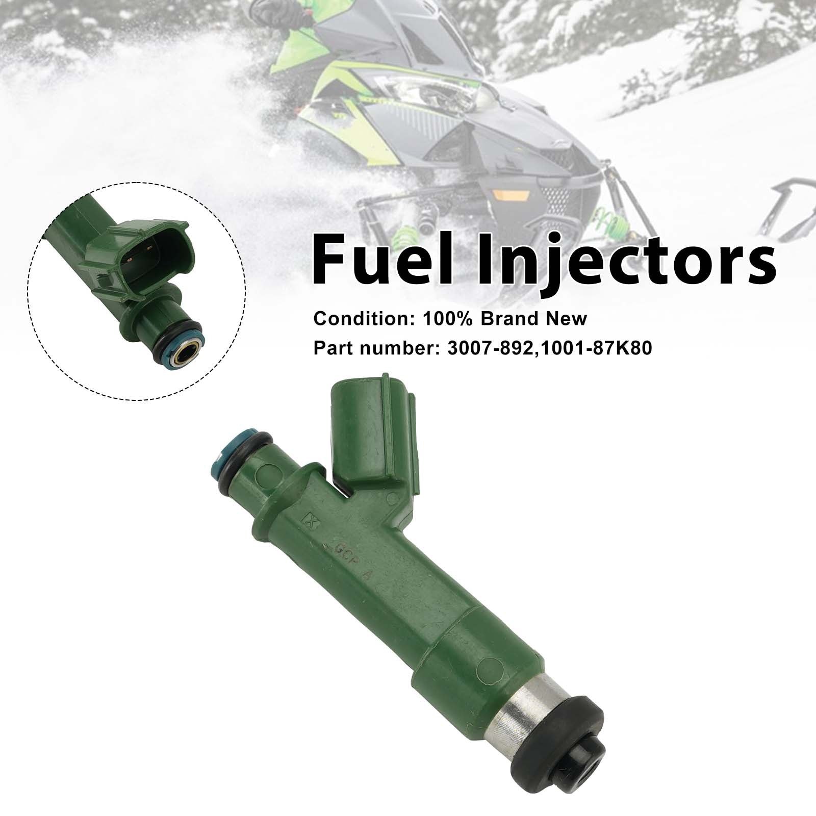 2010-2017 Arctic Cat ZR XF M 800 3007-892 Brandstofinjectoren 1001-87K80