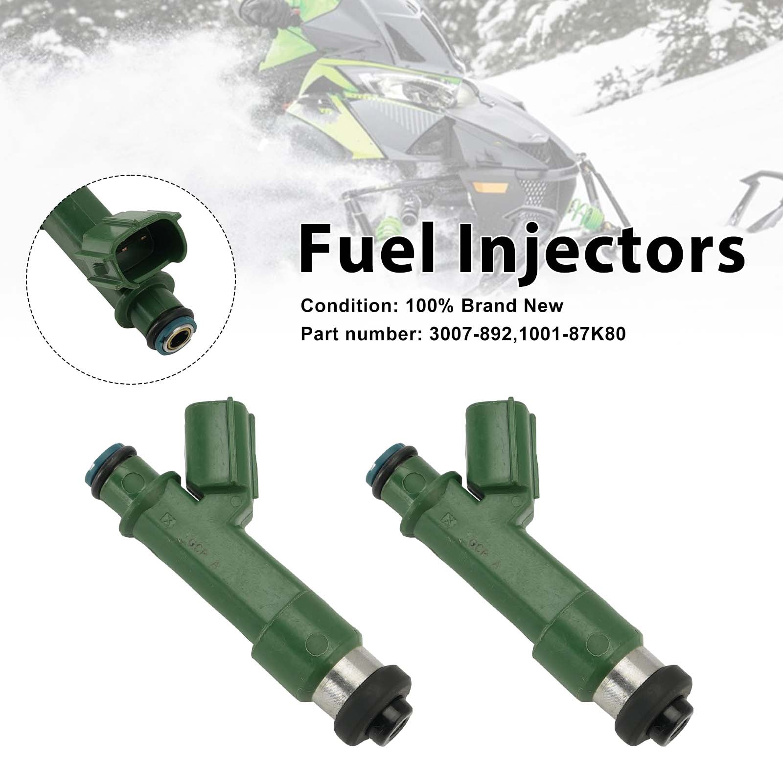 2 szt. 2010-2017 Arctic Cat ZR XF M 800 3007-892 wtryskiwacze paliwa 1001-87K80