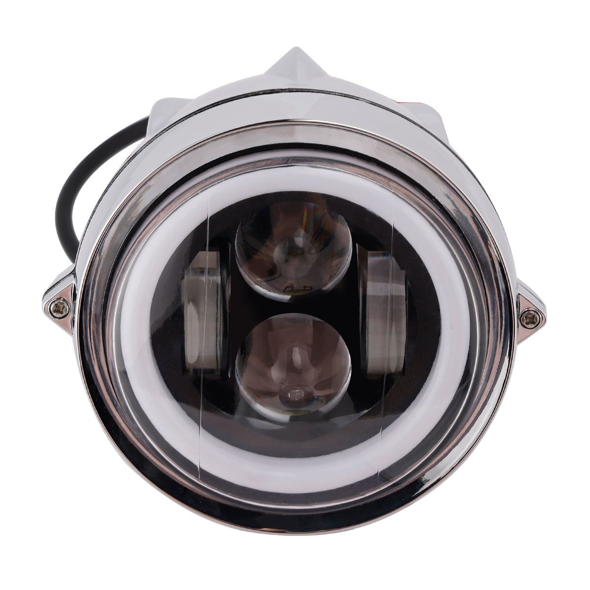 Racer Bobber High&Low Beam Headlight Beam Fog Lamp Custom 6000Lm
