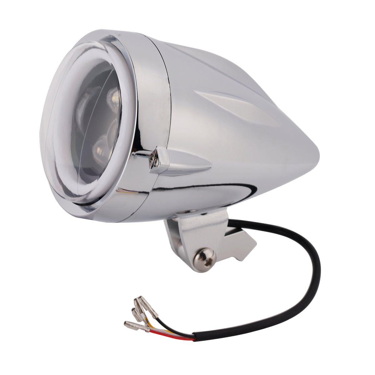 Racer Bobber High&Low Beam Headlight Beam Fog Lamp Custom 6000Lm