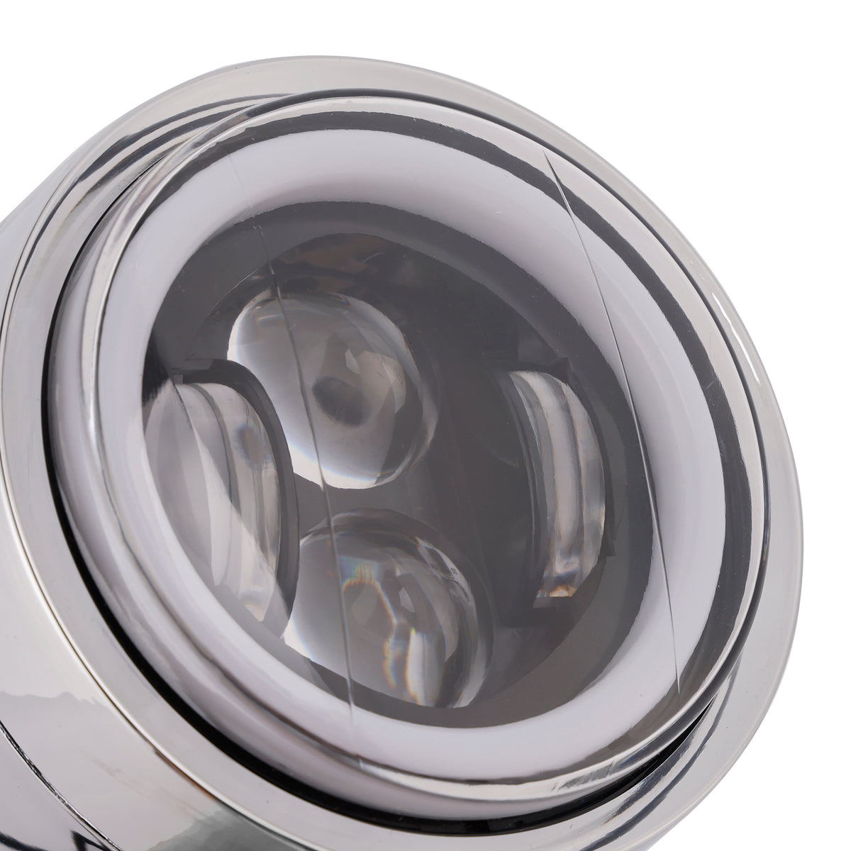 Racer Bobber High&Low Beam Headlight Beam Fog Lamp Custom 6000Lm