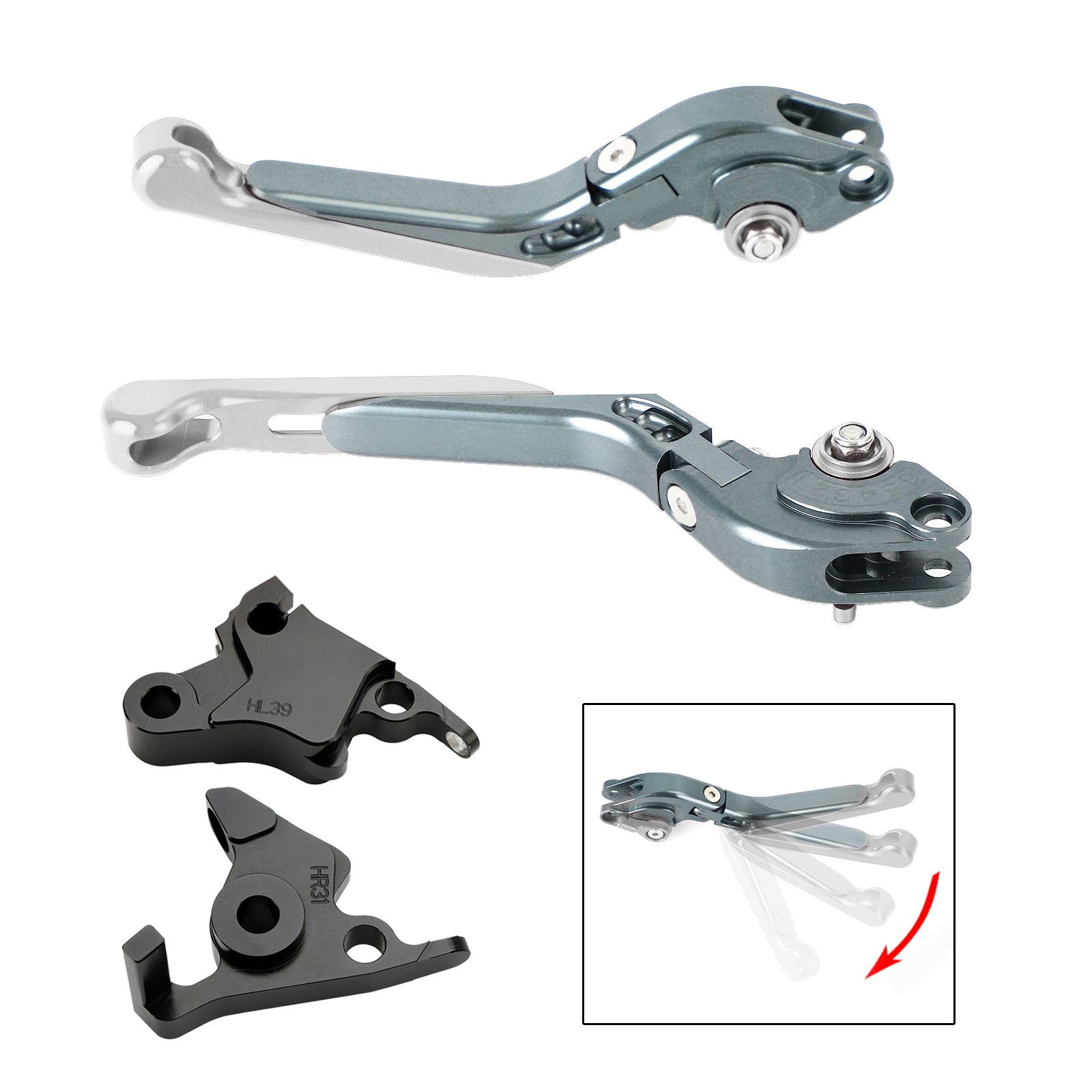 23-24 CFMOTO 450SS 450SR 21-23 450NK Adjustable Clutch Brake Lever