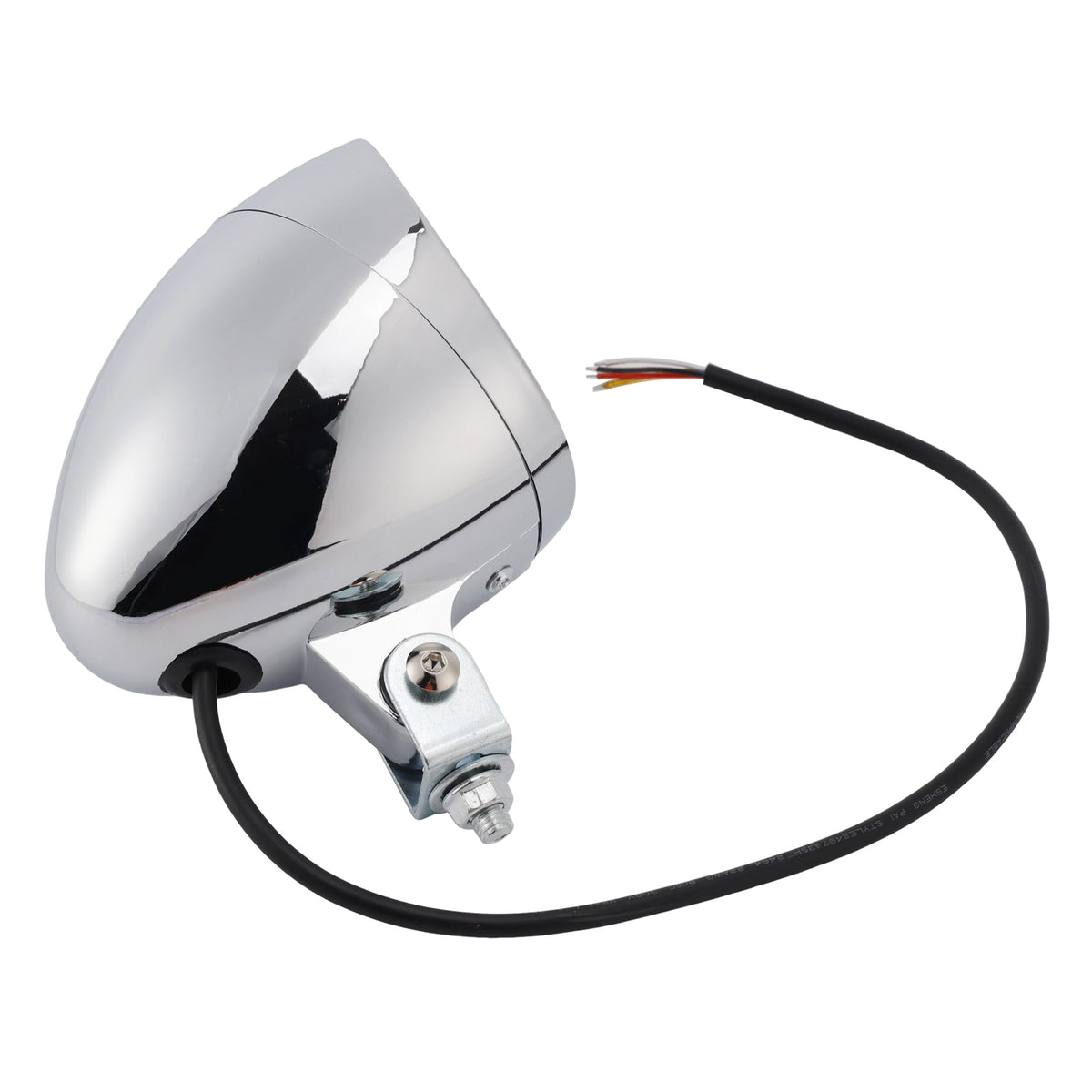Racer Bobber Chopper Motorcycle Beam Headlight Fog Lamp Custom Chrome