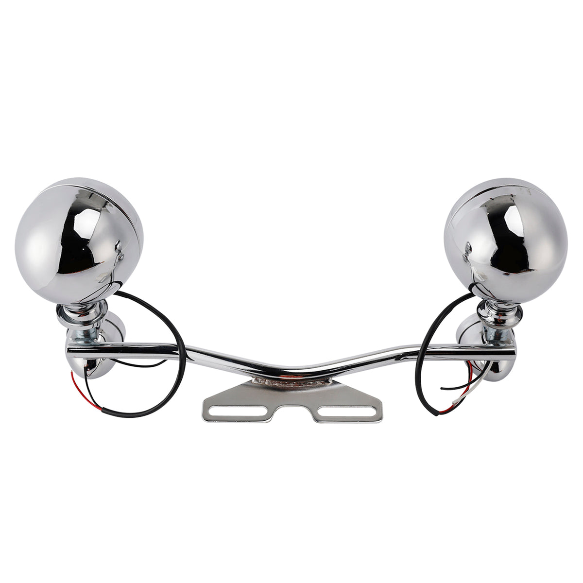 Racer Bobber Chopper motorfiets Beam mistlamp aangepast chroom met beugel