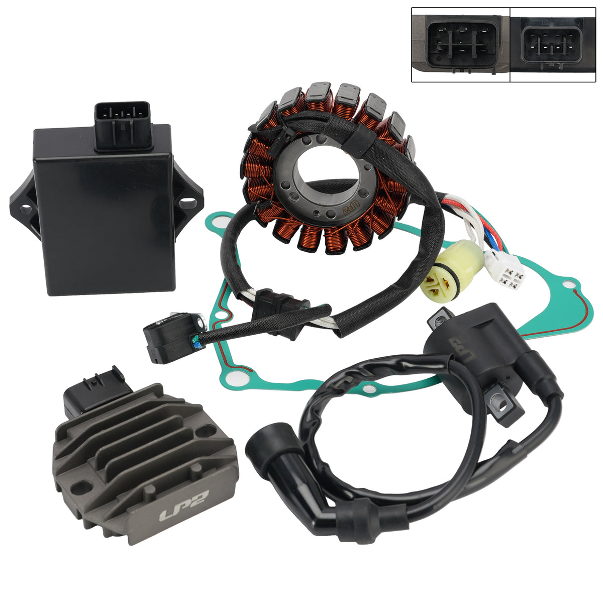 2001-2004 Yamaha Bear Tracker 250 YFM250X Stator Regulator CDI Box Ignition Coil