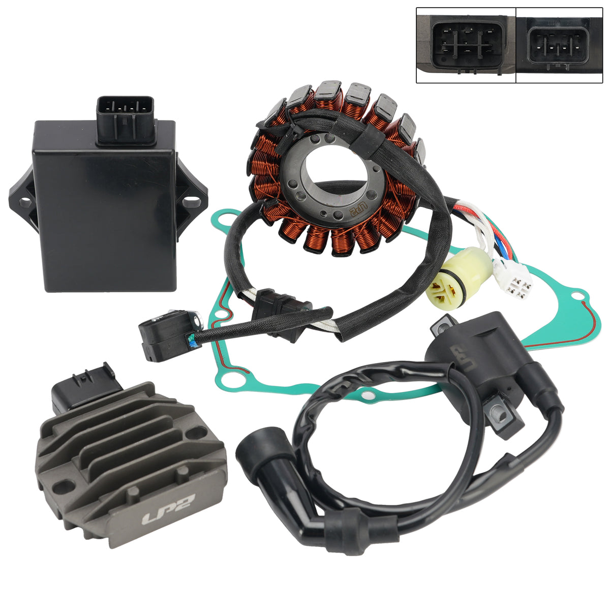 2001-2004 Yamaha Bear Tracker 250 YFM250X Stator Regulator CDI Box Ignition Coil