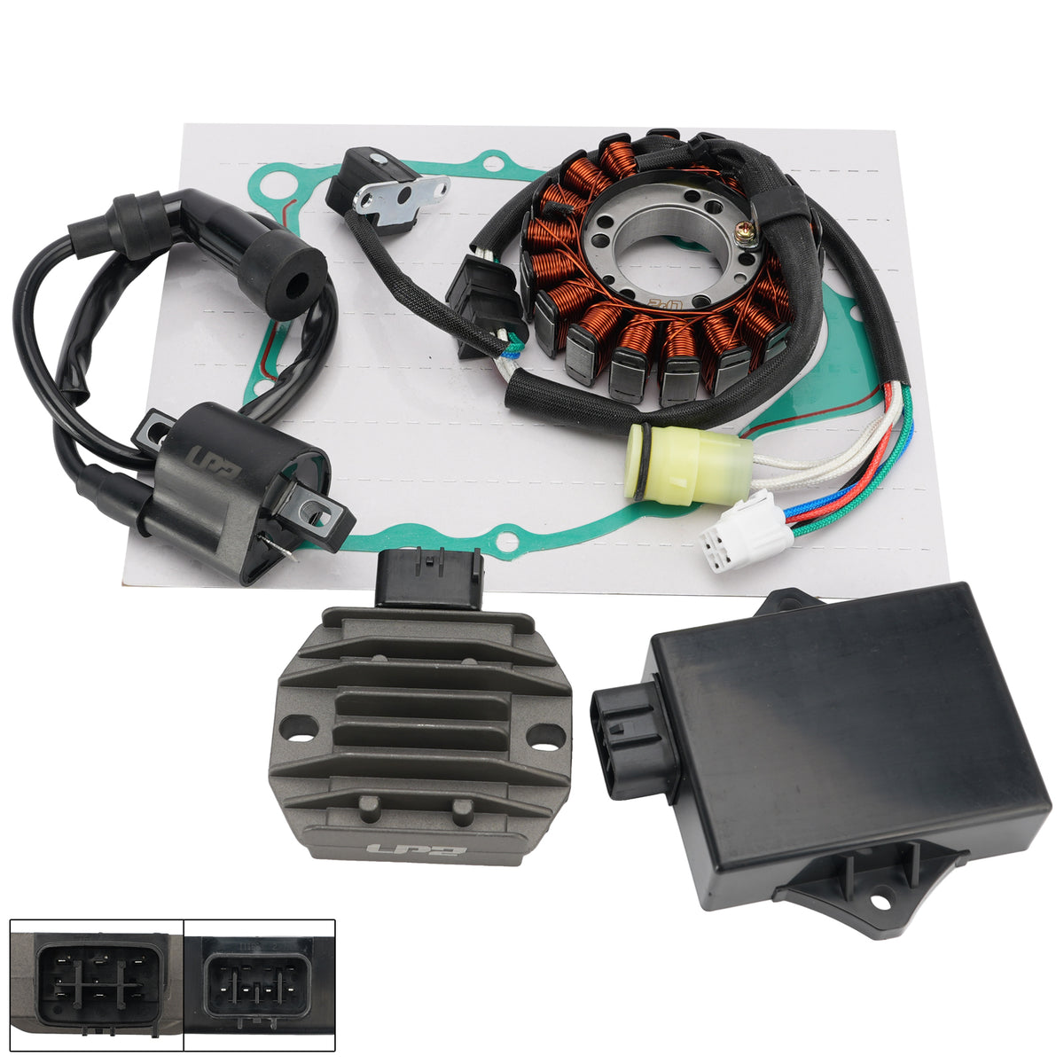 2001-2004 Yamaha Bear Tracker 250 YFM250X Stator Regulator CDI Box Ignition Coil