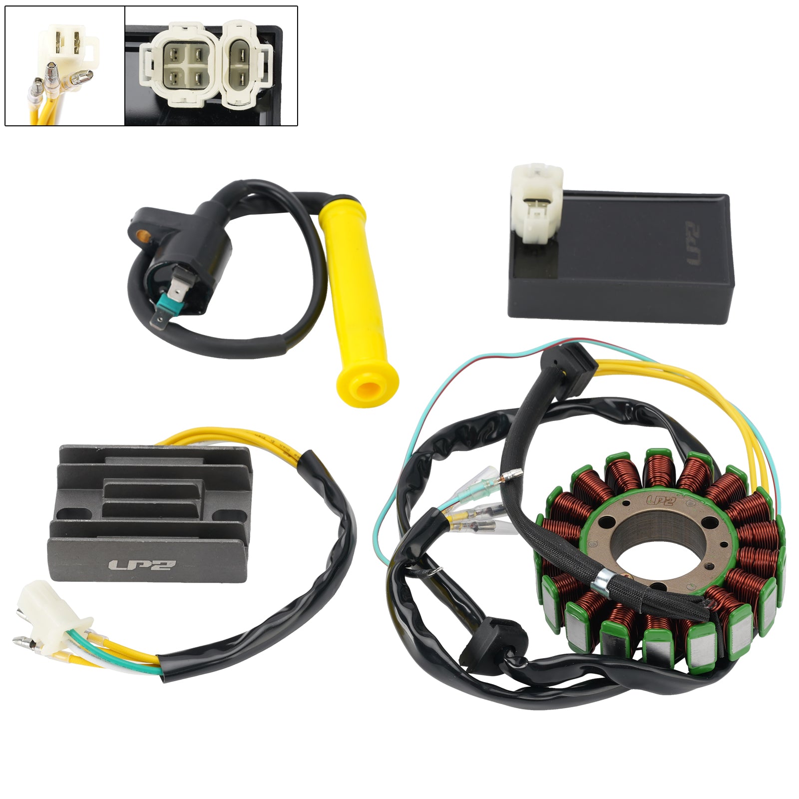 1990 1991 1992 Honda XLR250R MD22 Stator Regulator CDI Box Ignition Coil Kit