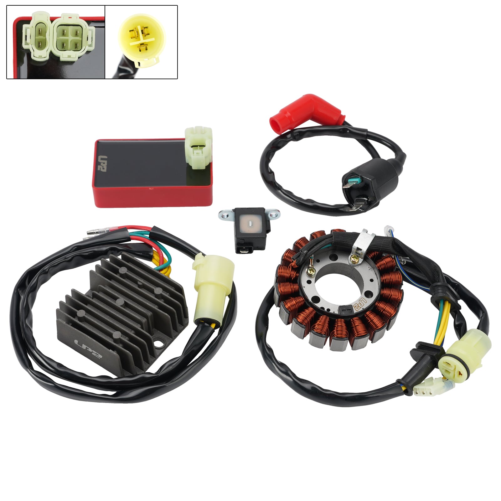 18-Pole 1994-1997 Honda TRX300 Fourtrax Stator Regulator CDI Box Ignition Coil