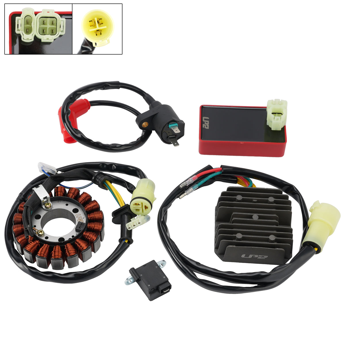18-Pole 1994-1997 Honda TRX300 Fourtrax Stator Regulator CDI Box Ignition Coil